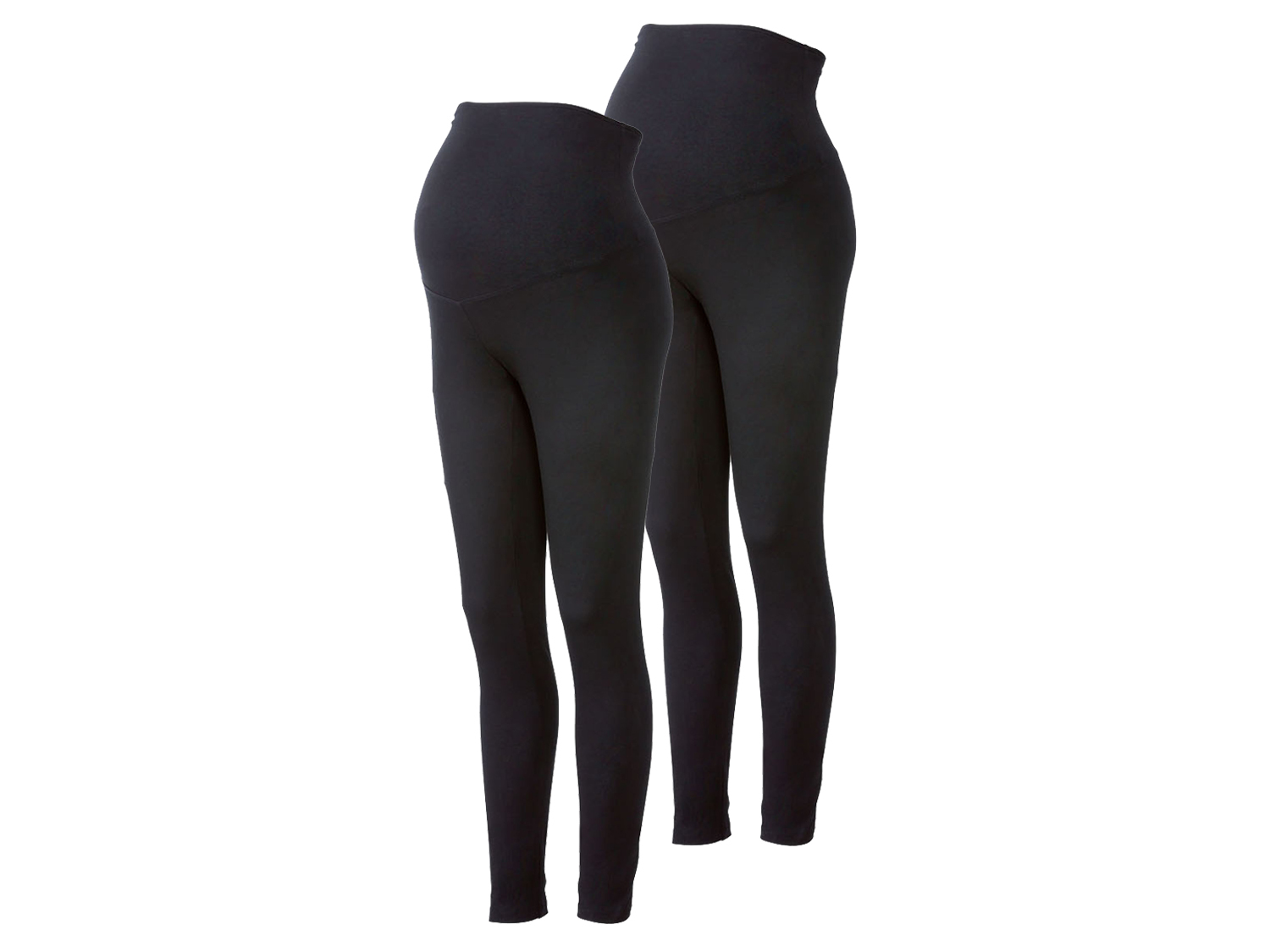 esmara® Legginsy damskie ciążowe, 2 pary (Czarny, XS (32/34))