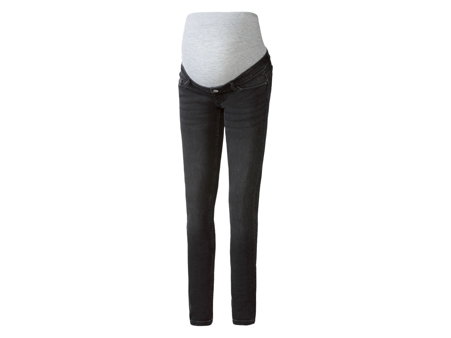 esmara® Jeansy ciążowe, super skinny fit (36, Czarny)