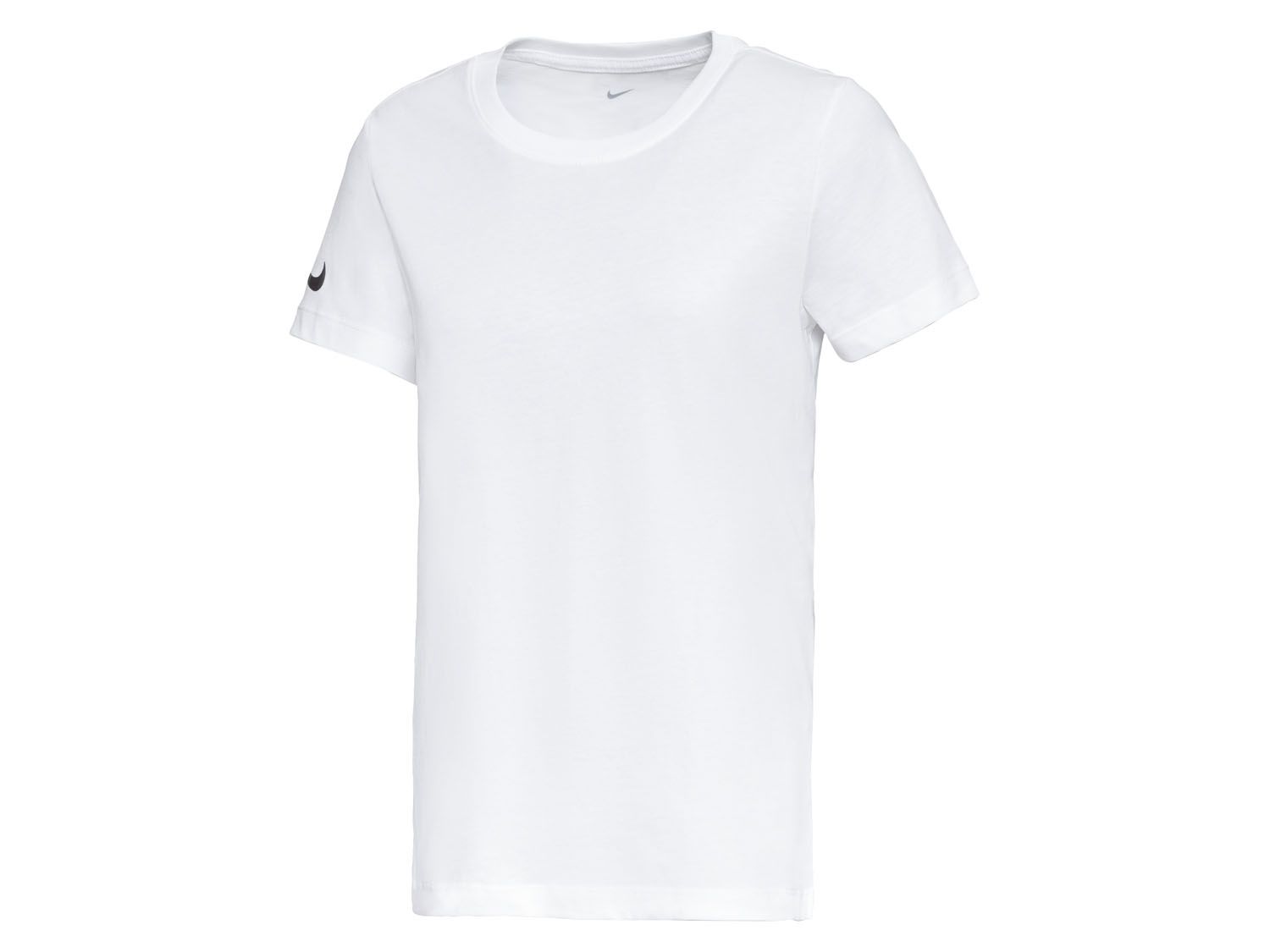 Nike T-shirt funkcyjny damski z bawełny (L, Biały)