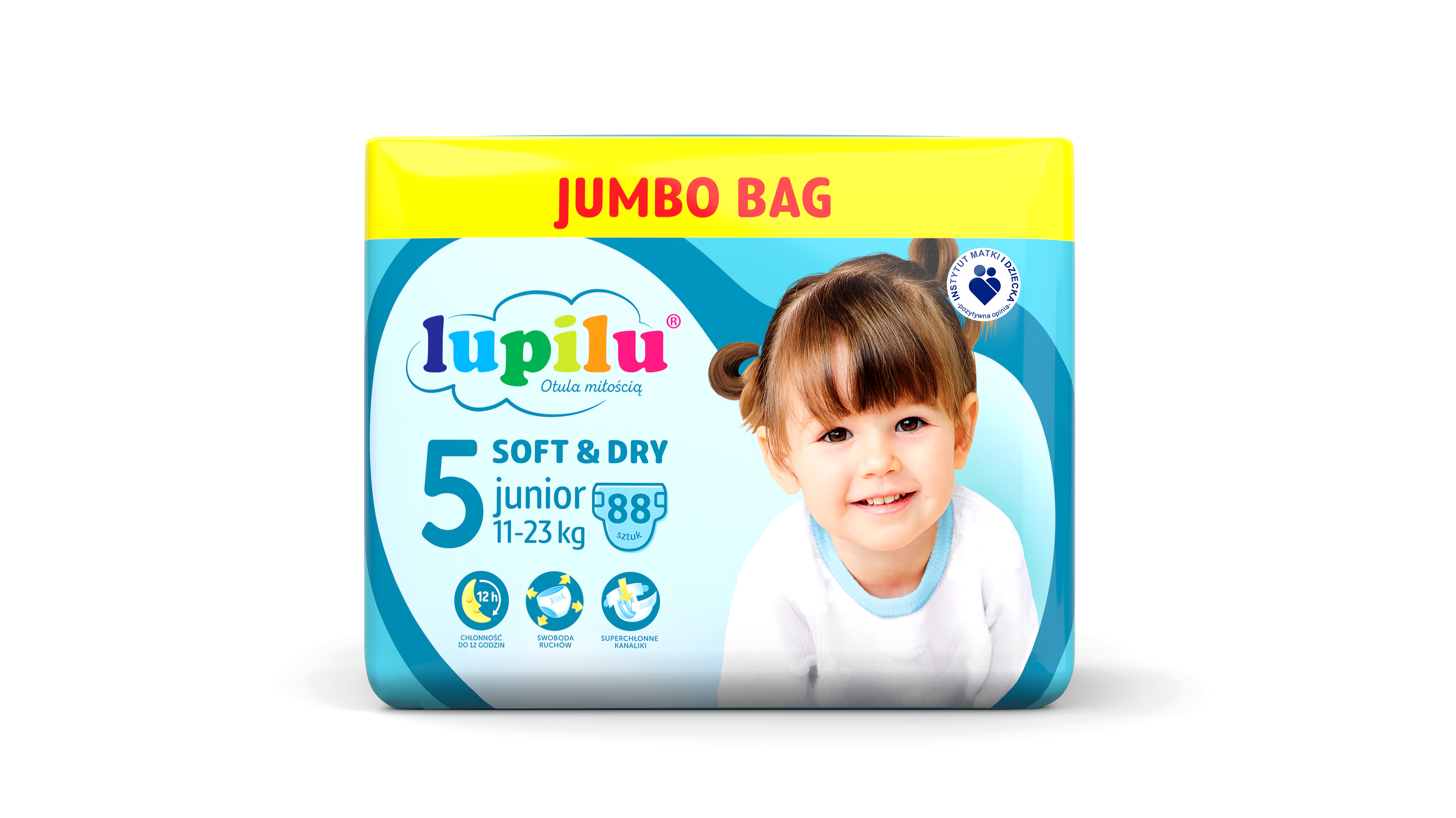 lupilu® LUPILU® Pieluchy SOFT&DRY  5 Junior (11-23 kg), 88 sztuk