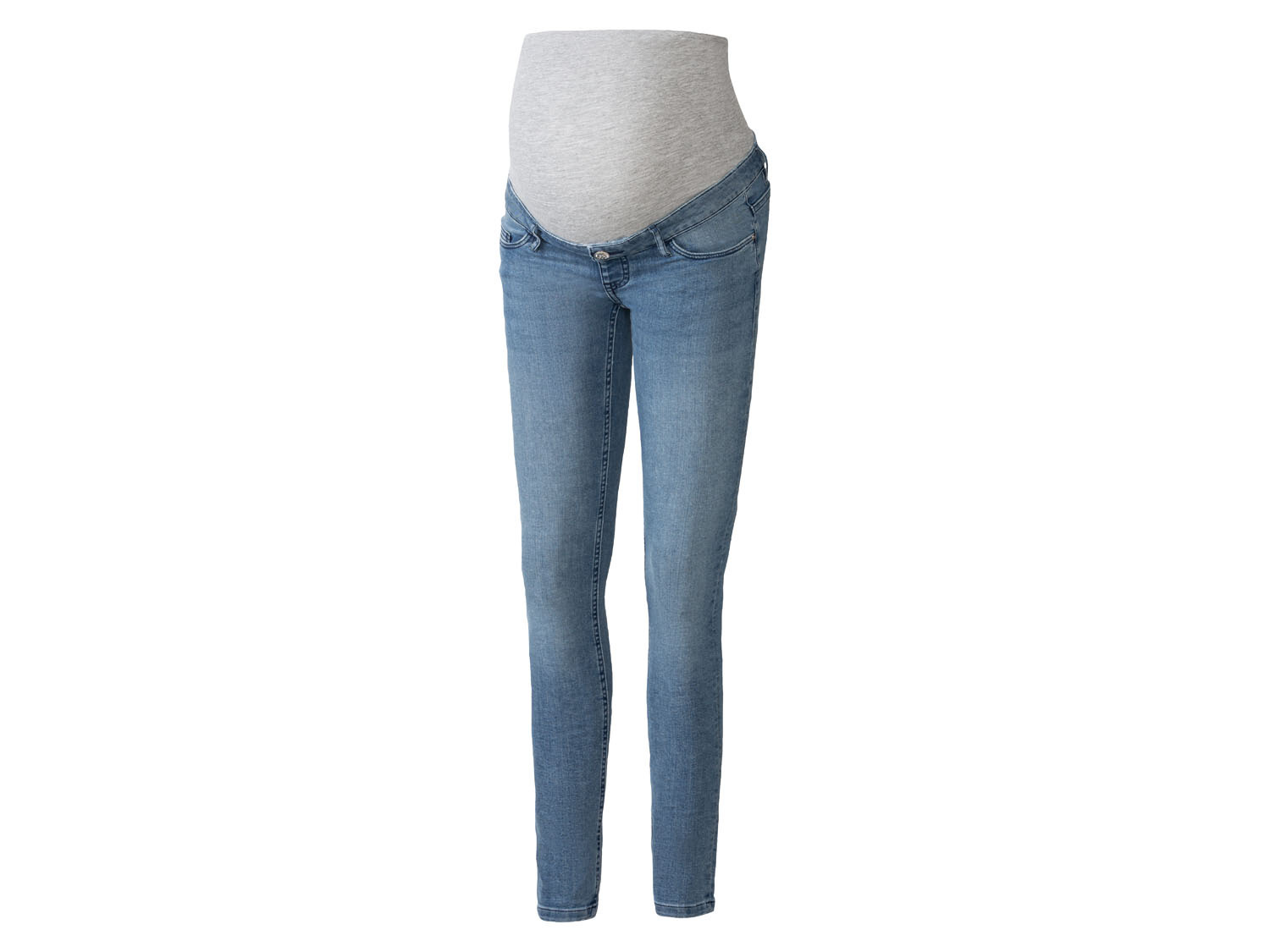 esmara® Jeansy ciążowe, super skinny fit (34, Niebieski)