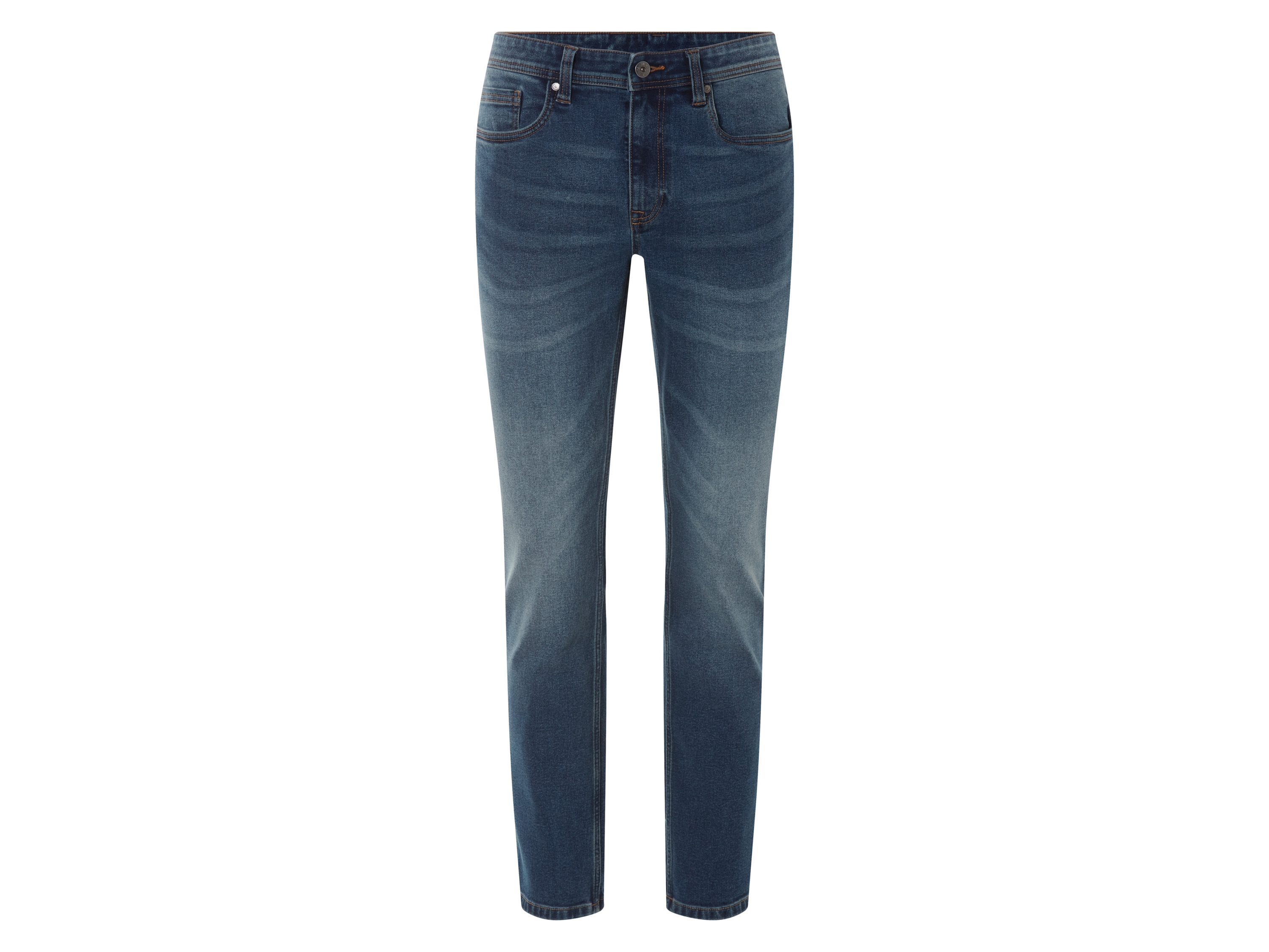 LIVERGY® Jeansy męskie z bawełną, Slim Fit (Ciemnoniebieski, 50 (34/32))