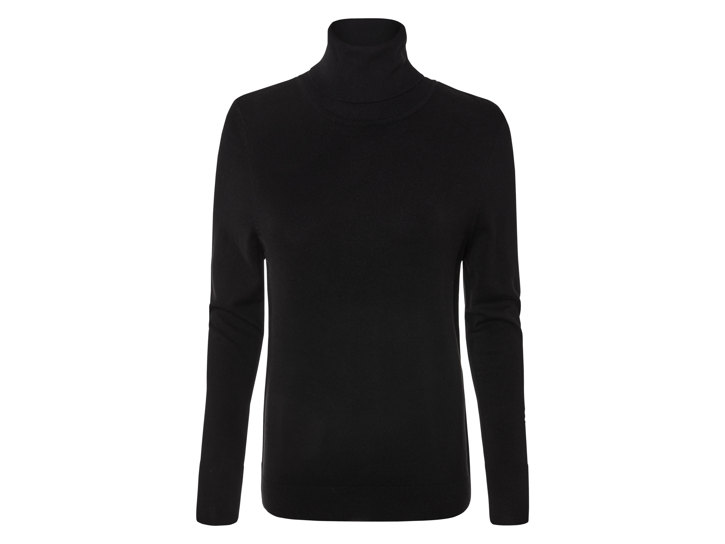 esmara® Sweter damski z delikatnej dzianiny (XS (32/34), Czarny)