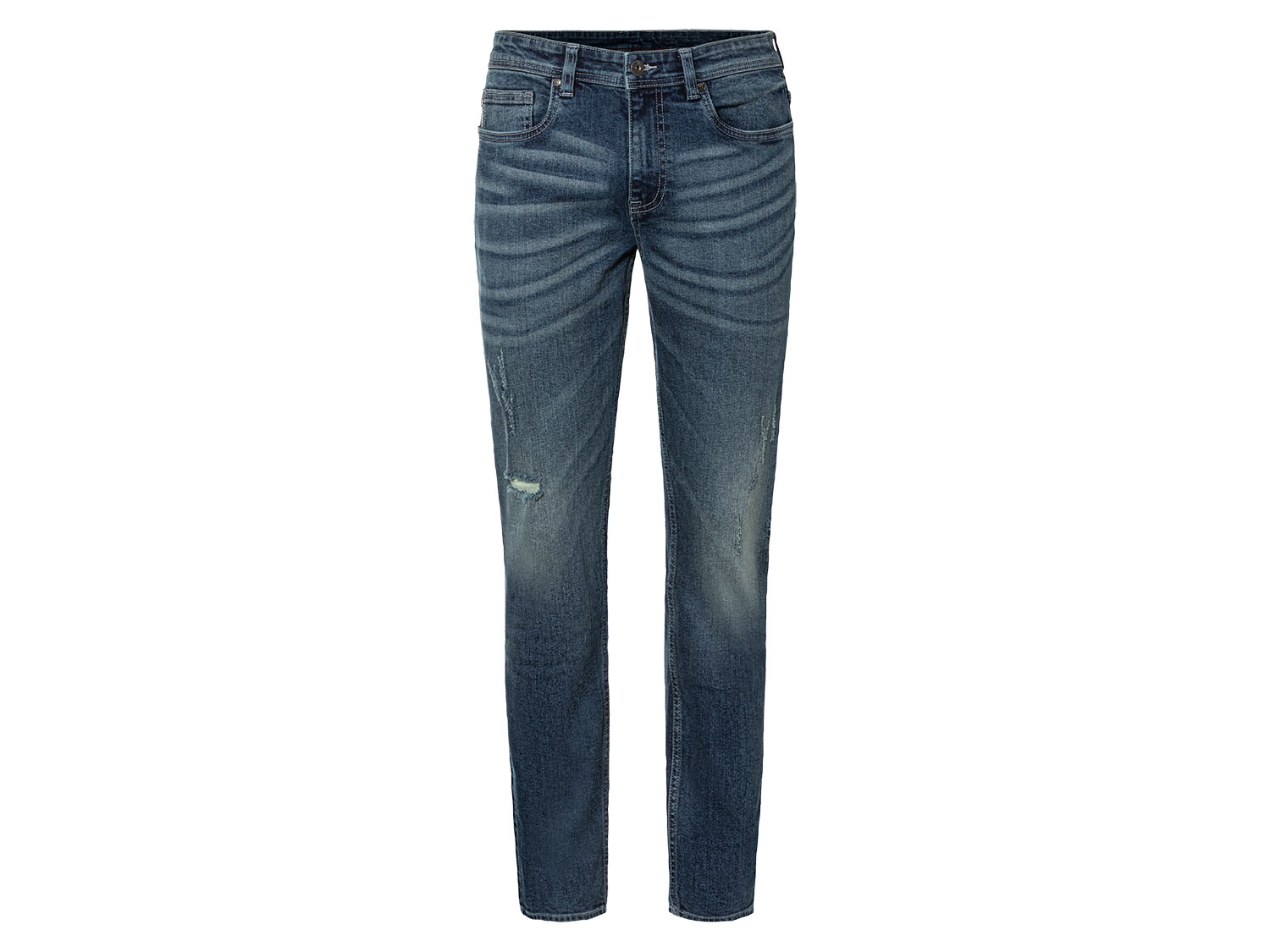 LIVERGY® Jeansy męskie z bawełną, slim fit (Ciemnoniebieski, 46 (30/32))