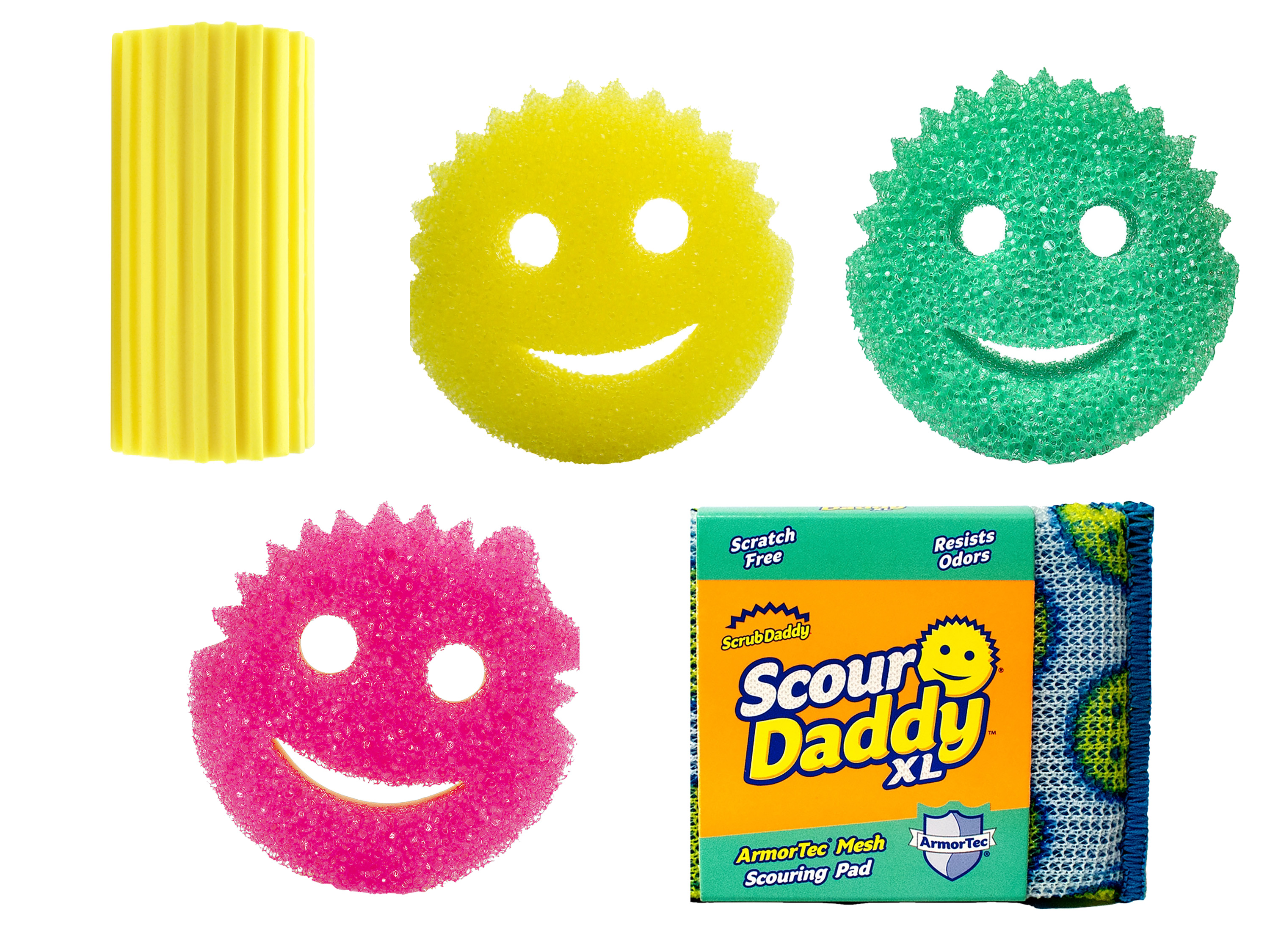 Scrub Daddy Miotełka do kurzu / Gąbka do zmywania / Gąbka do szorowania, wielokrotnego użytku