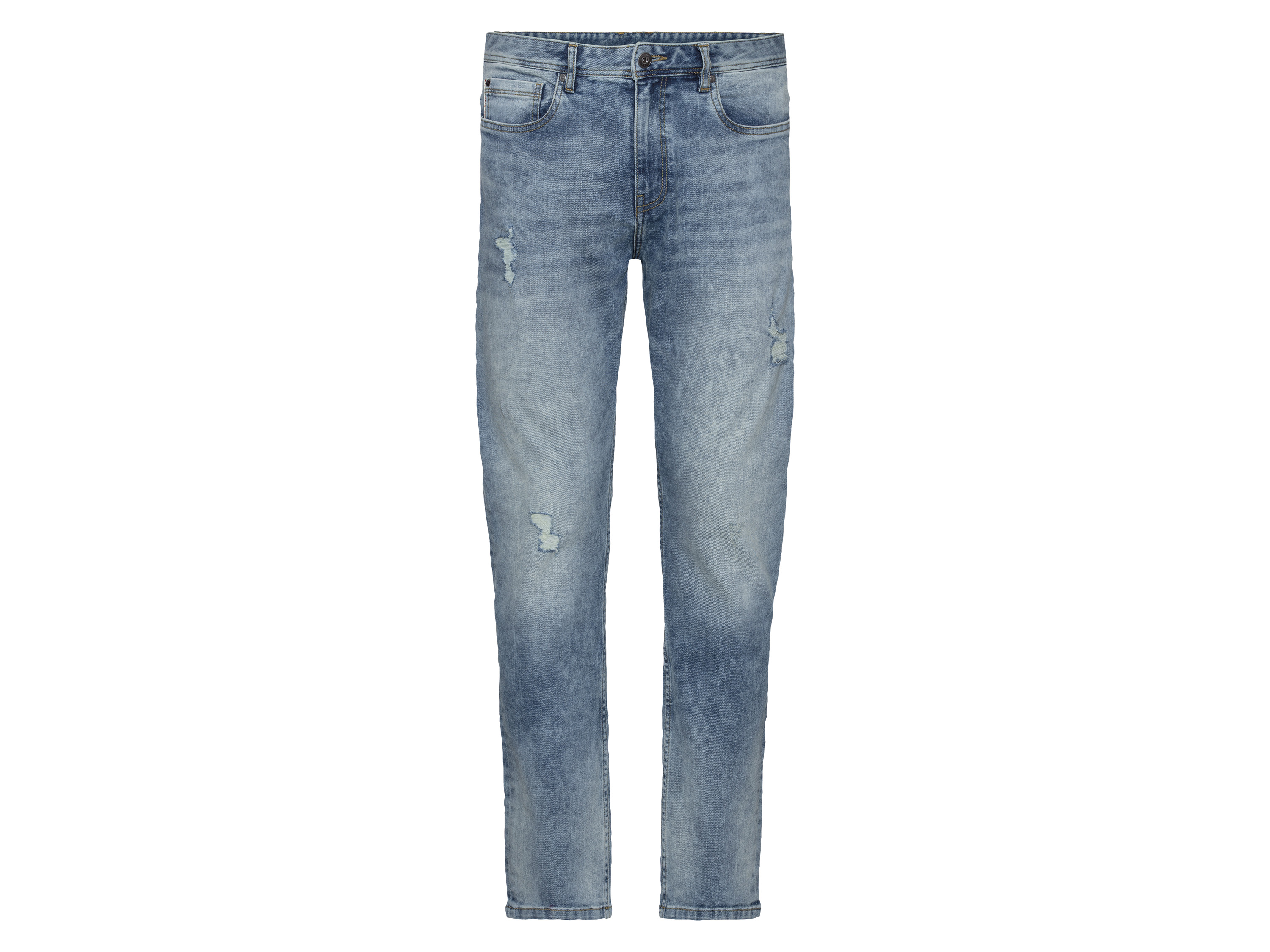 LIVERGY® Jeansy męskie, tapered fit, z bawełną (46 (30/32), Niebieski)