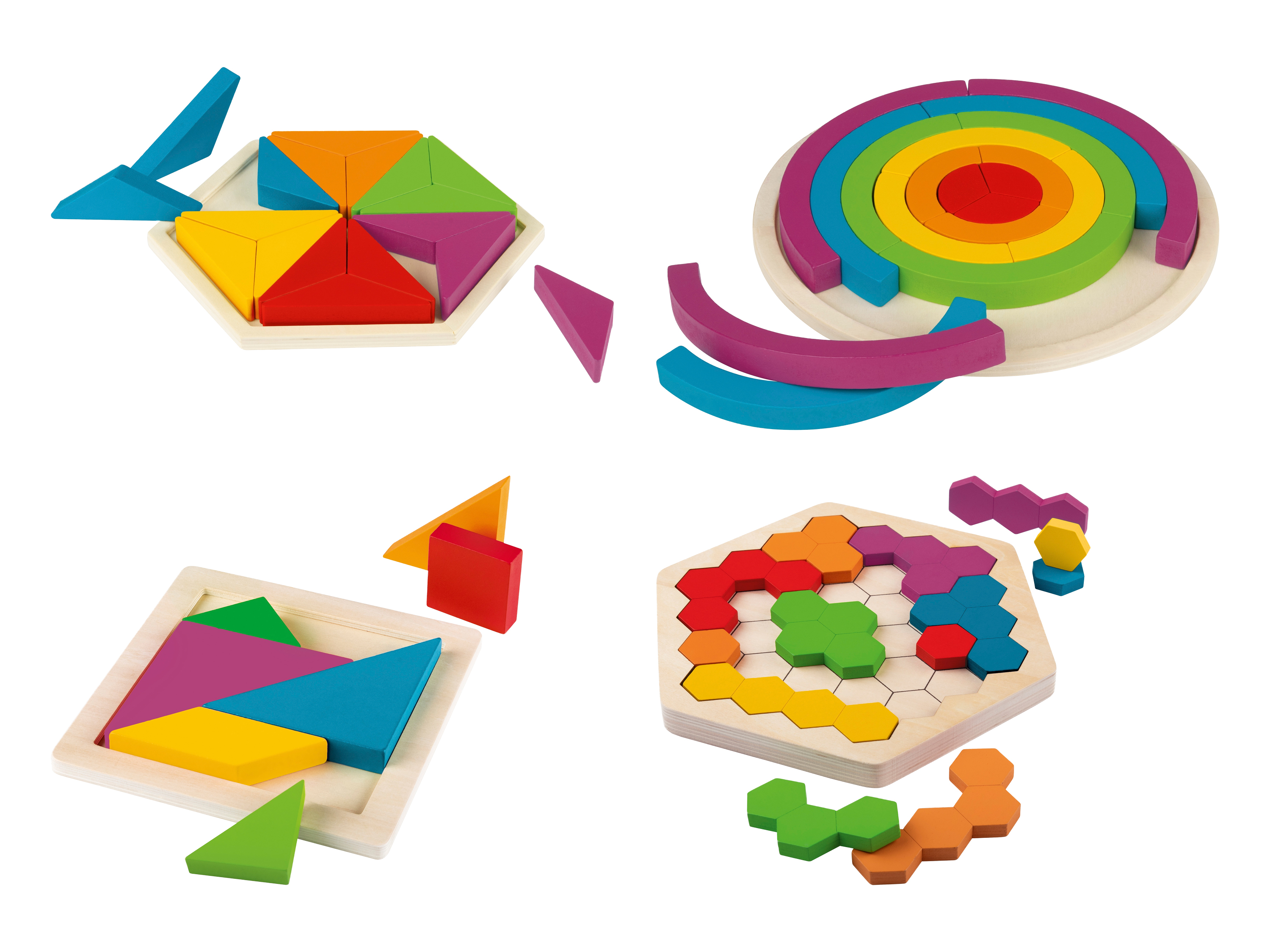 Фото - Інші іграшки Playtive Drewniana układanka, w stylu Montessori