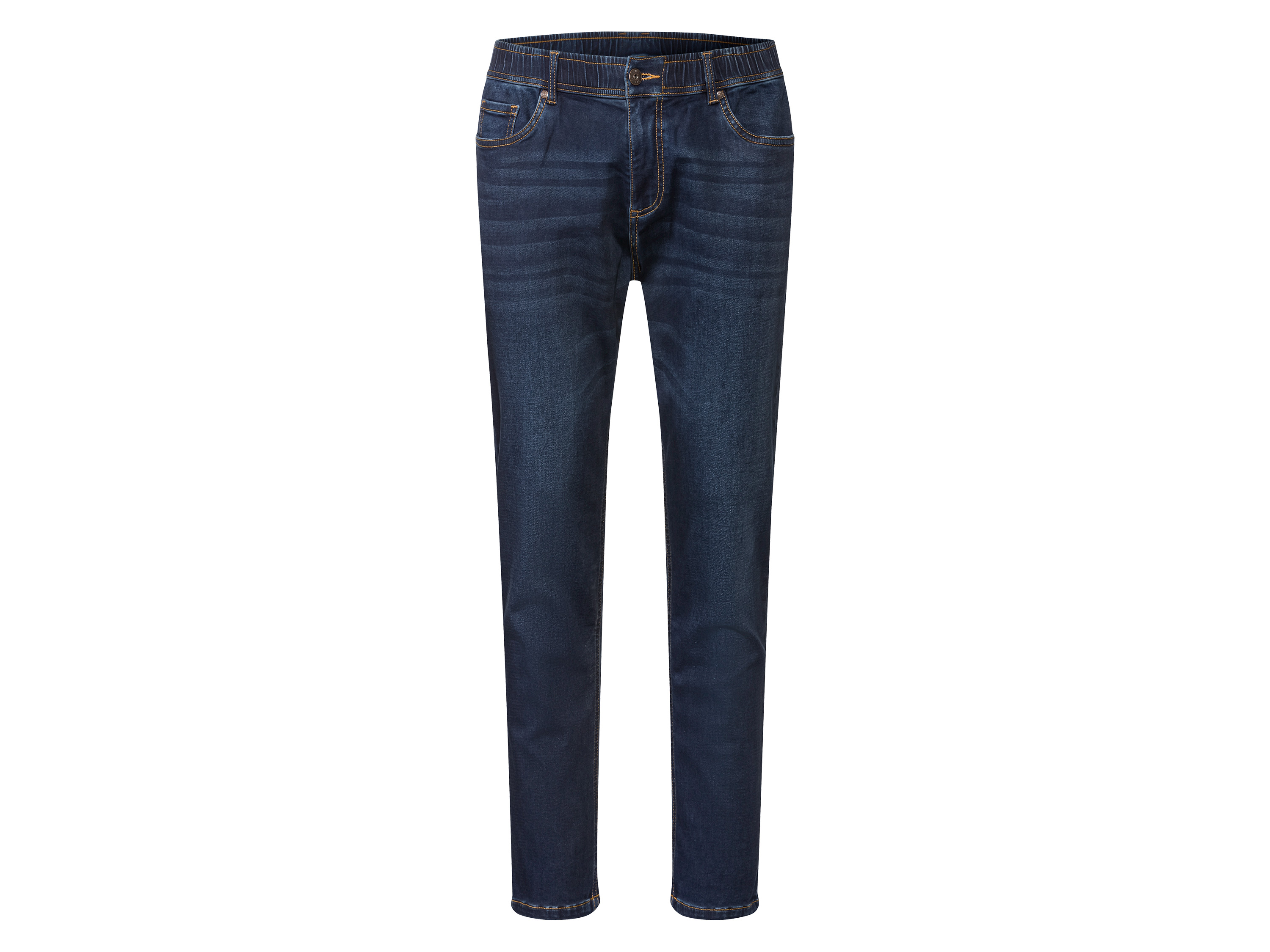 LIVERGY® Jeansy męskie z bawełną, straight fit (54, Ciemnoniebieski)