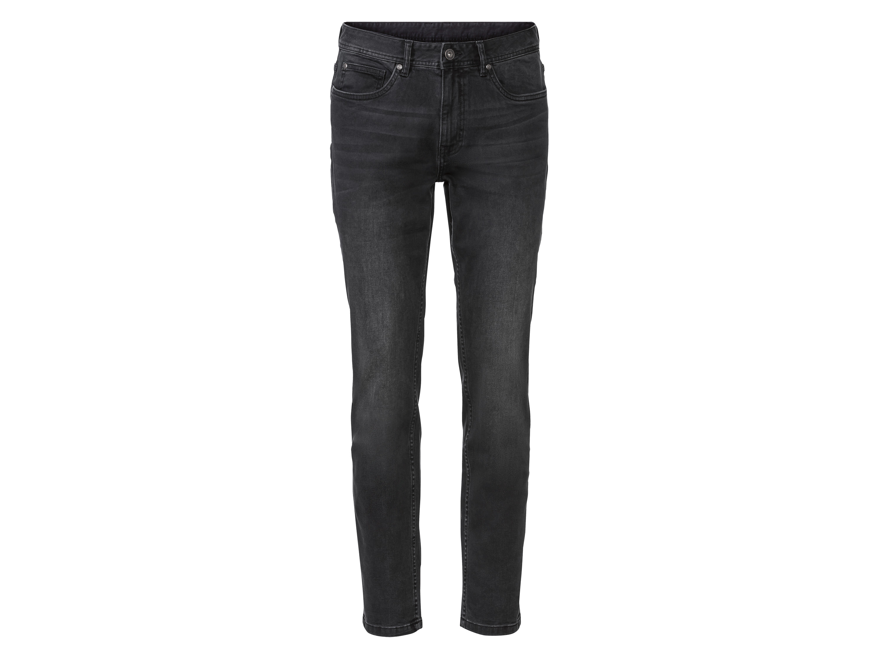 LIVERGY® Jeansy męskie z bawełną, slim fit (Szary, 52 (36/32))