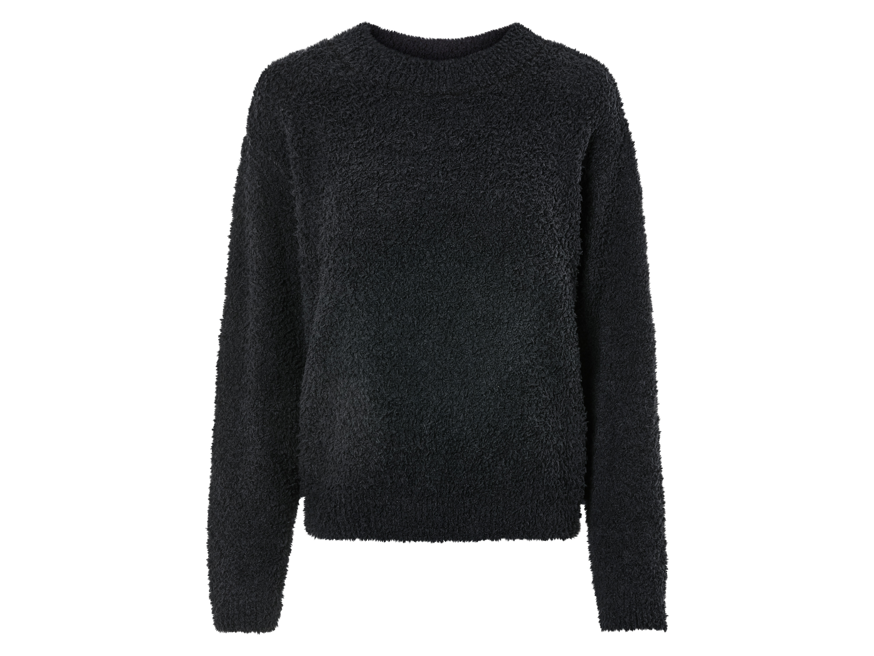 esmara® Sweter pluszowy damski (L (44-46), Czarny)