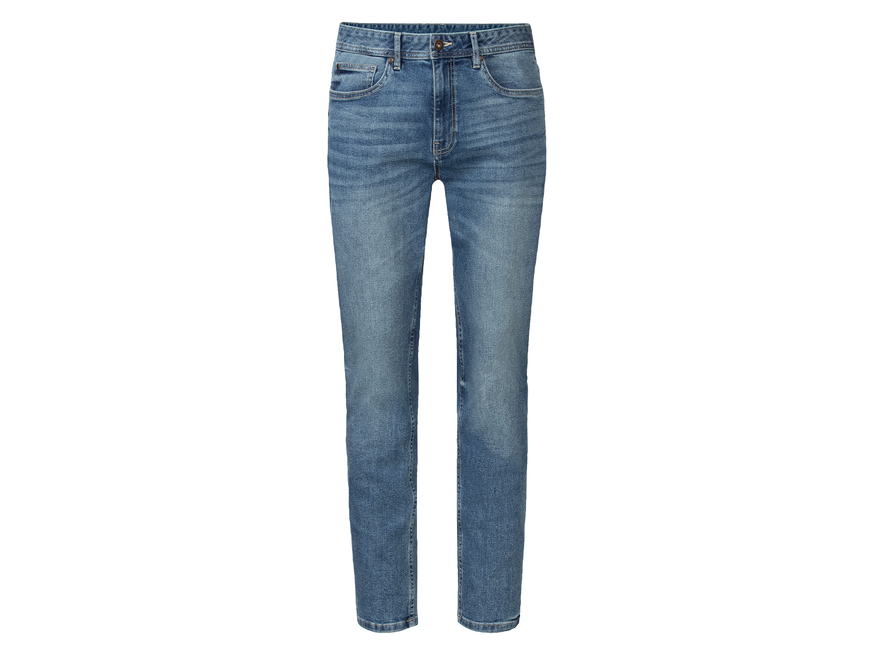 LIVERGY® Jeansy męskie z bawełną, Slim Fit (Jasnoniebieski, 48 (32/30))