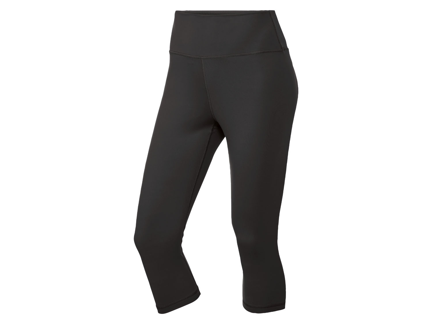 CRIVIT Legginsy sportowe damskie 3/4 (XS (32-34), Czarny)