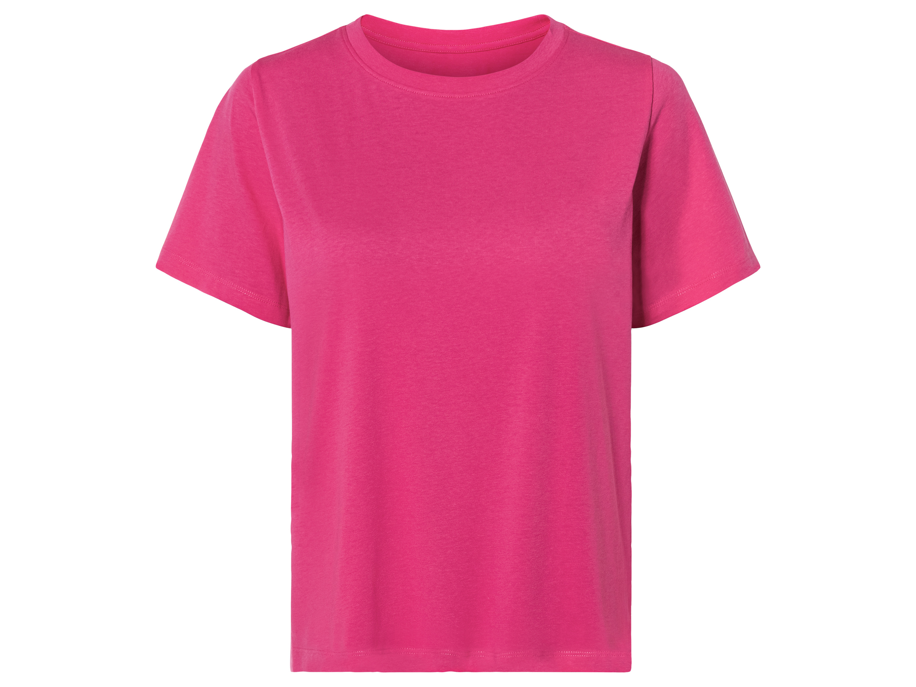 esmara® T-shirt damski z bawełny (XS (32-34), Różowy)