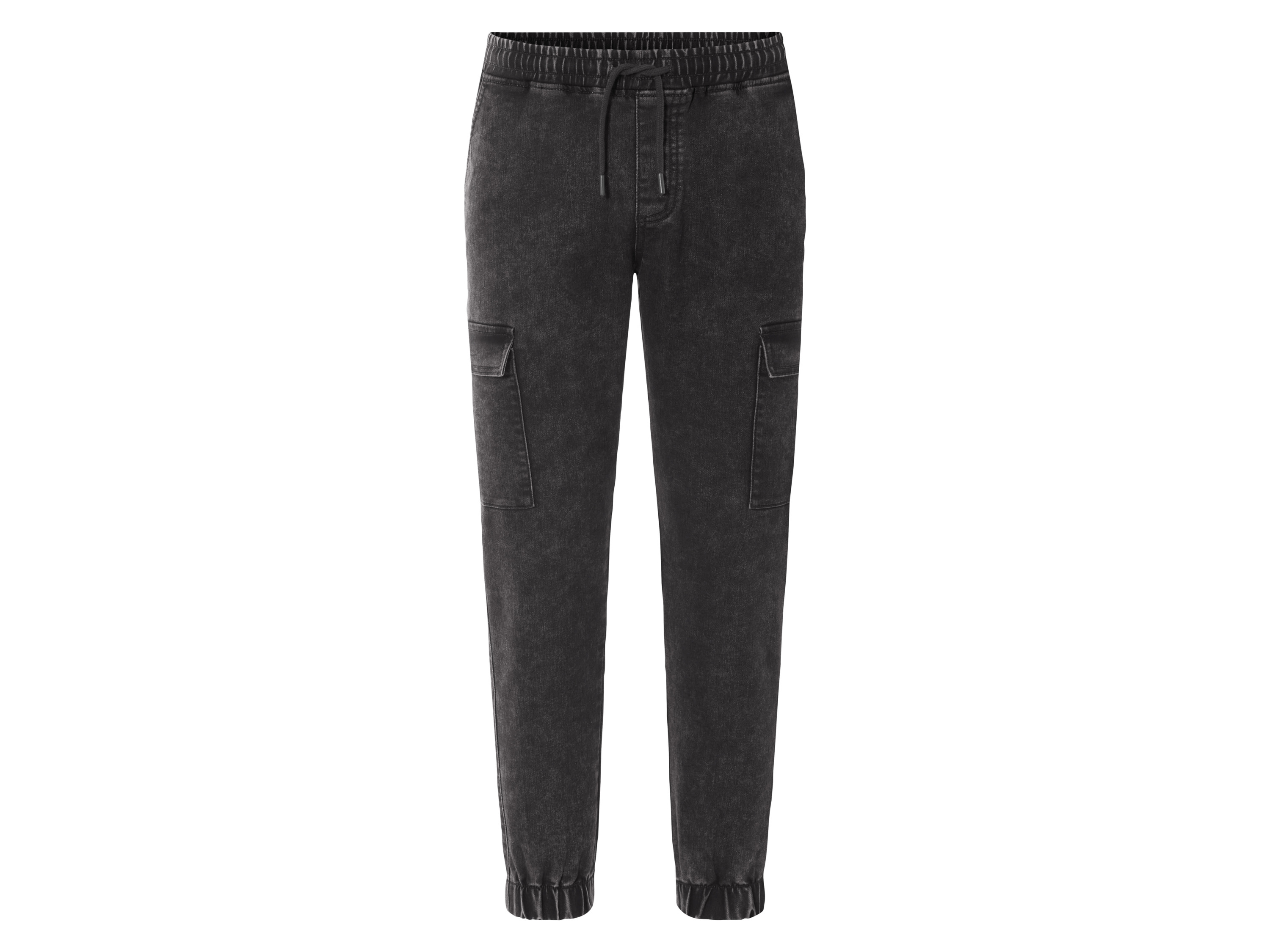 LIVERGY® Joggersy jeansowe męskie, Relaxed Fit (Szary, S (44/46))