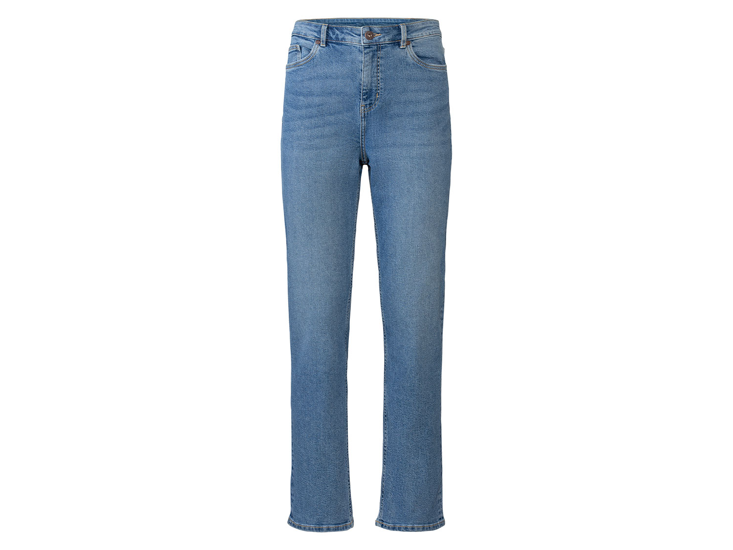 esmara® Jeansy damskie Straight Fit (40, Niebieski)