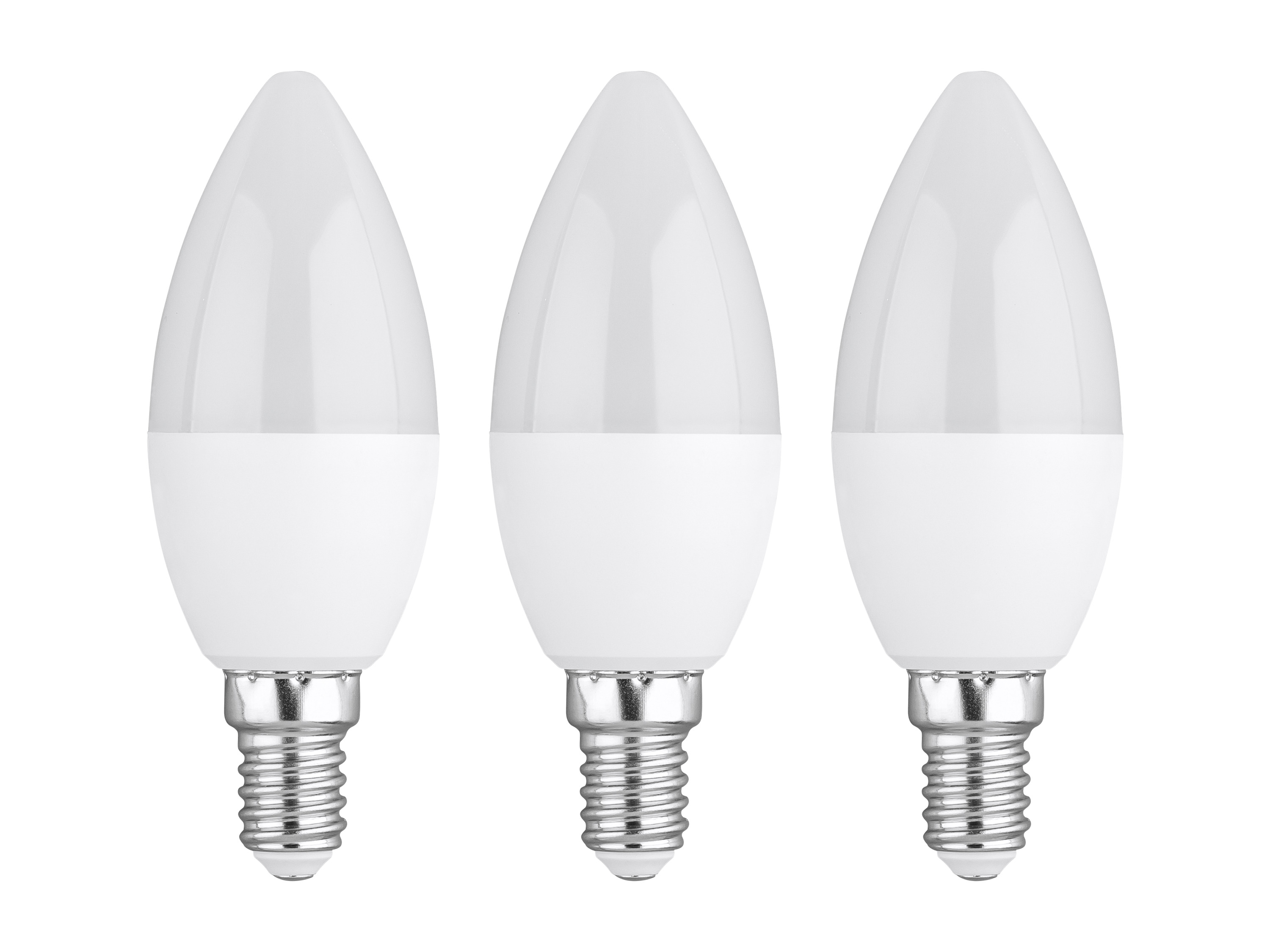 LIVARNO home Żarówki LED, 2 lub 3 sztuki (Świeca, 3 szt., mleczny)