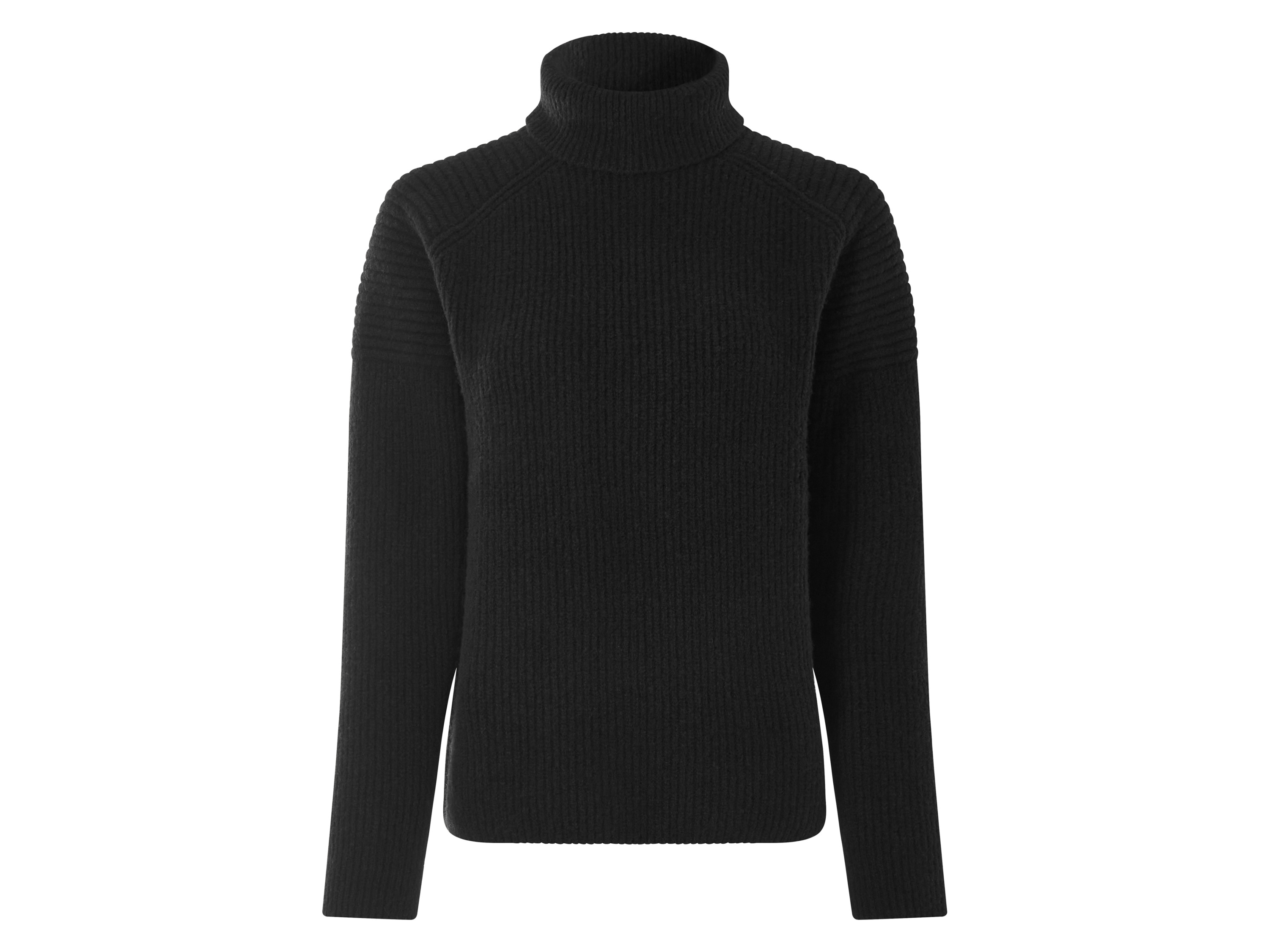 esmara® Sweter damski z dodatkiem wełny (M (40/42), Czarny)