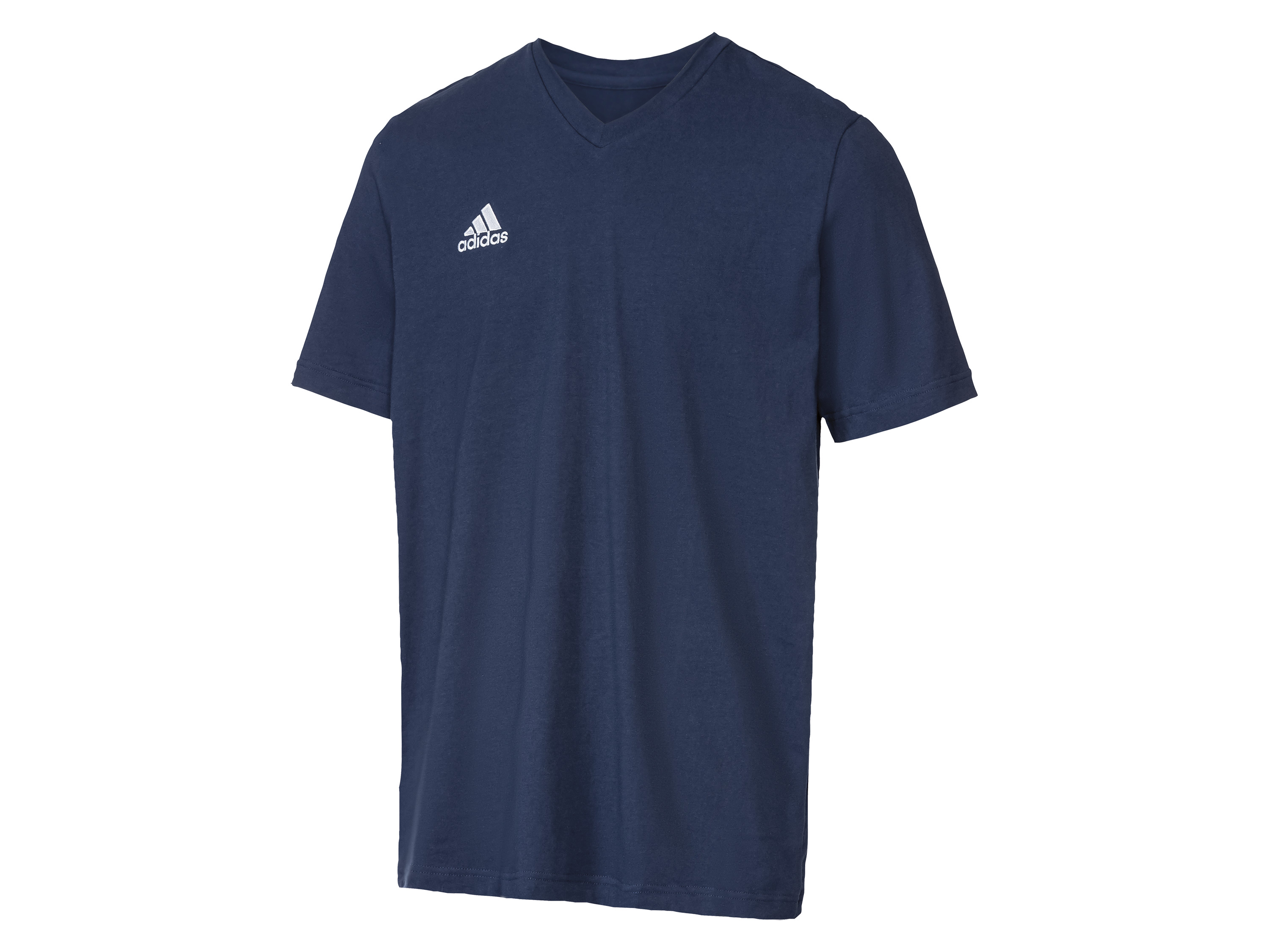 adidas T-shirt męski z bawełny (XL, Granatowy)