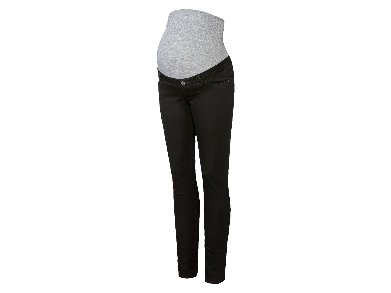 esmara® Jeansy ciążowe skinny fit (Czarny, 38)