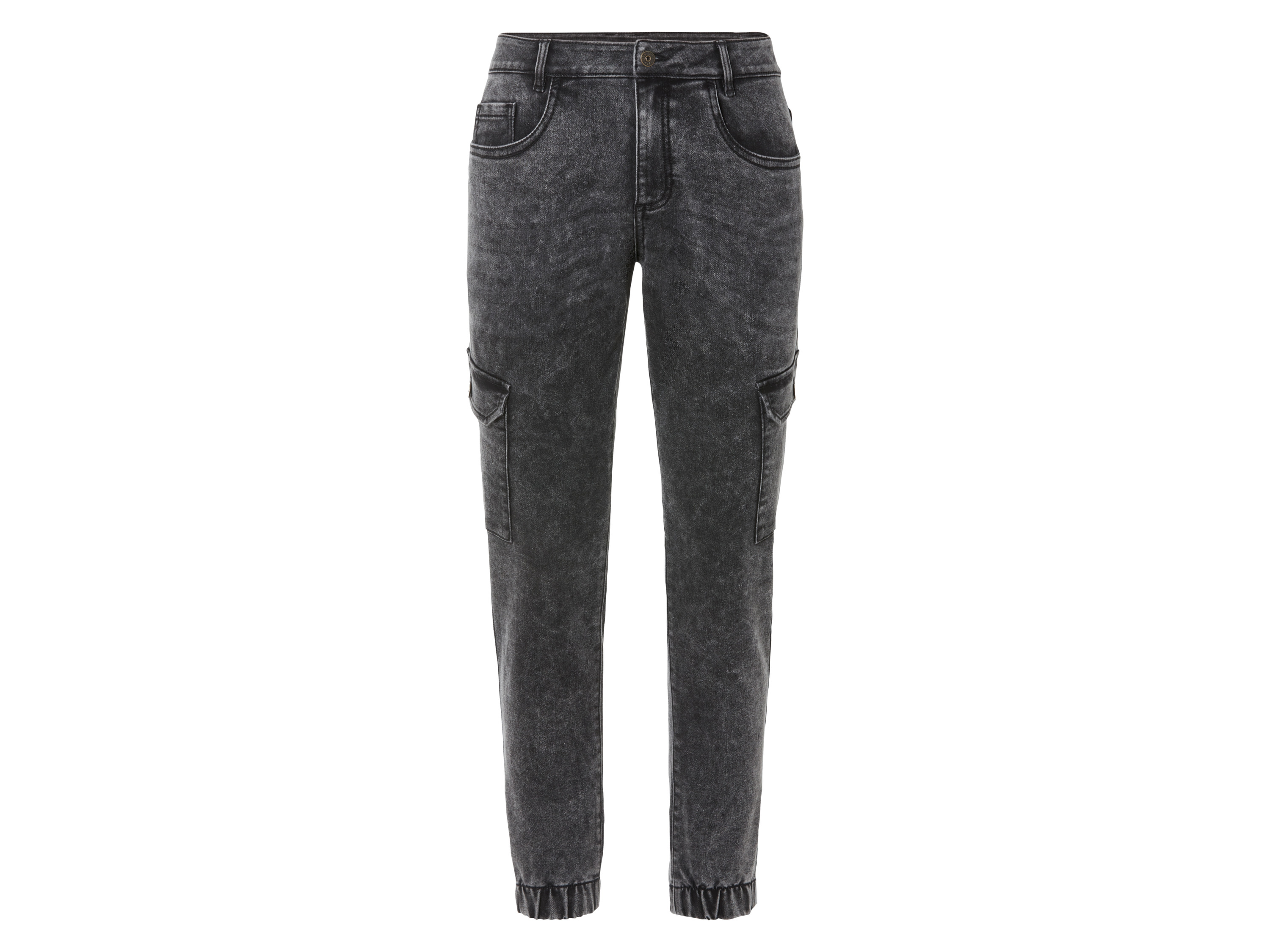 LIVERGY® Joggery jeansowe męskie, Comfort Fit (Szary, 54)