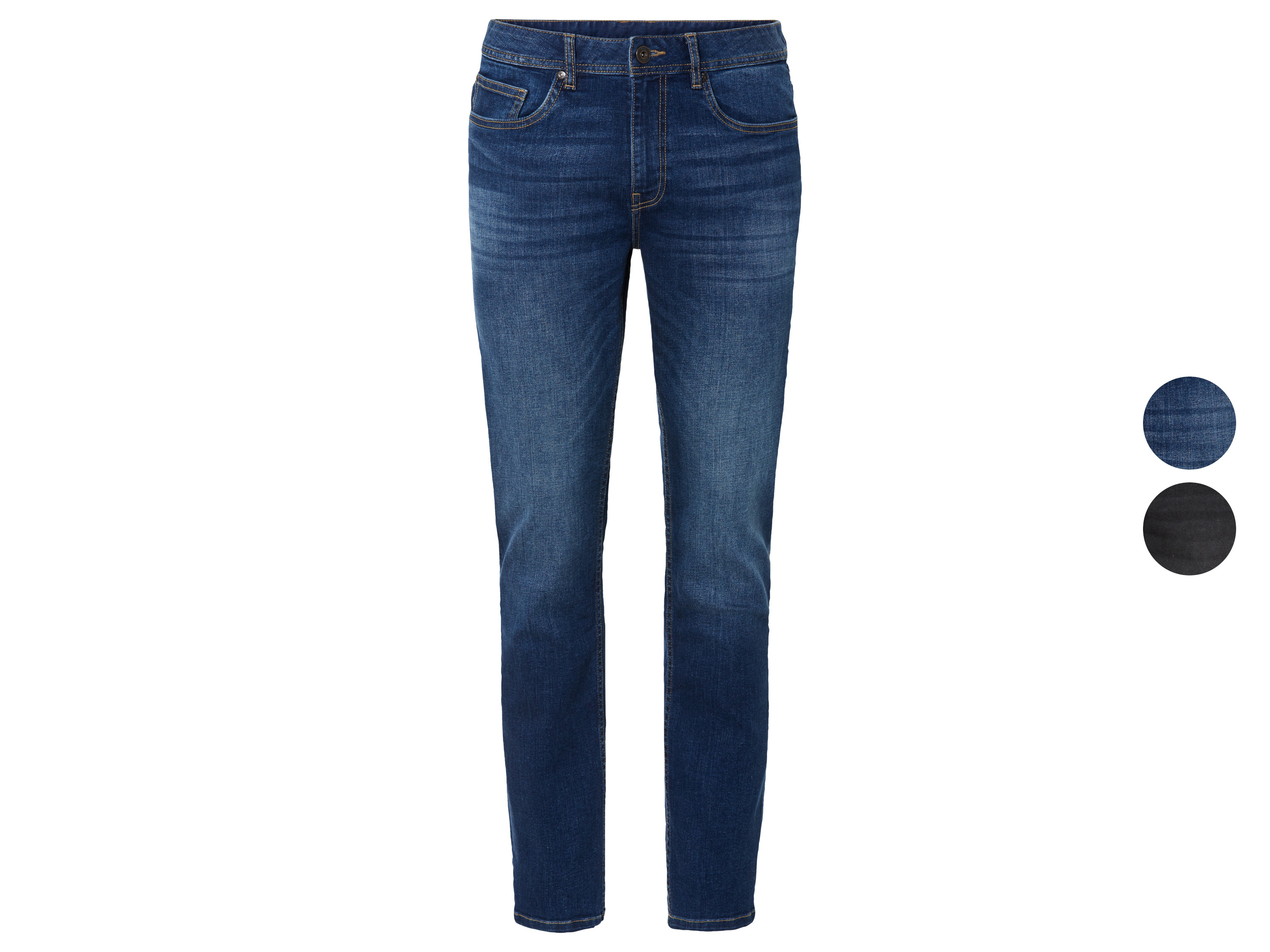 LIVERGY® Jeansy męskie z bawełną, slim fit