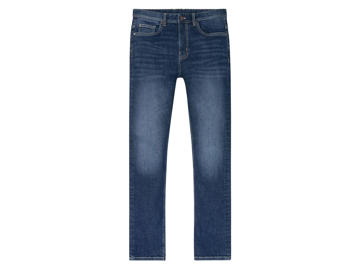 LIVERGY® Jeansy męskie Slim Fit z bawełną (48 (32/30), Ciemnoniebieski)