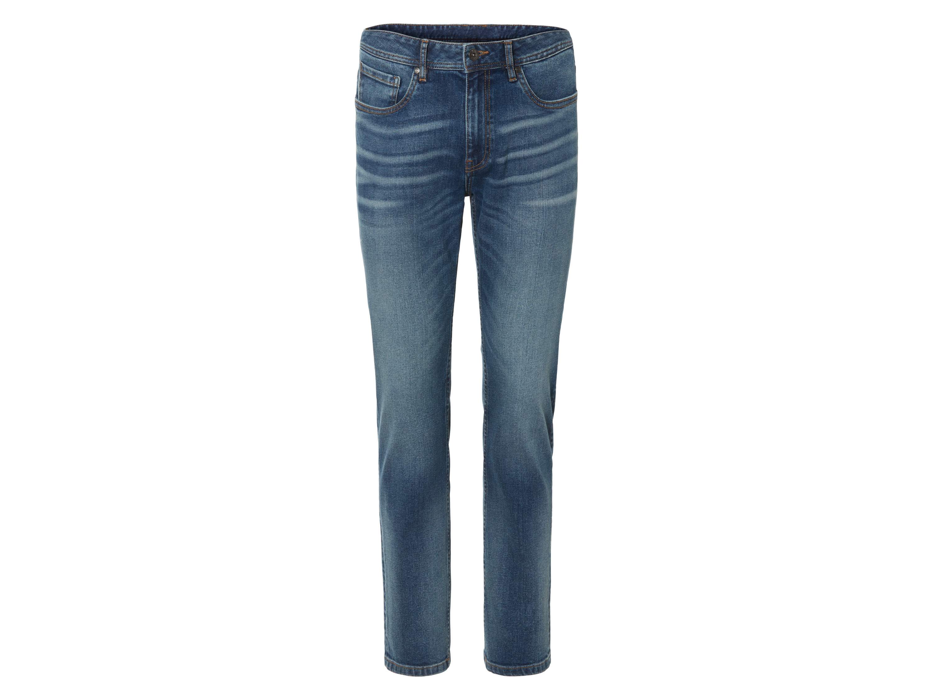 LIVERGY® Jeansy męskie z bawełną, slim fit (56 (40/32), Niebieski)