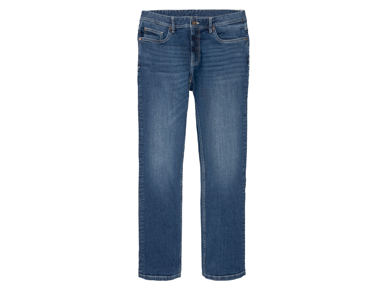 LIVERGY® Jeansy męskie straight fit z bawełną (Niebieski, 46 (30/34))