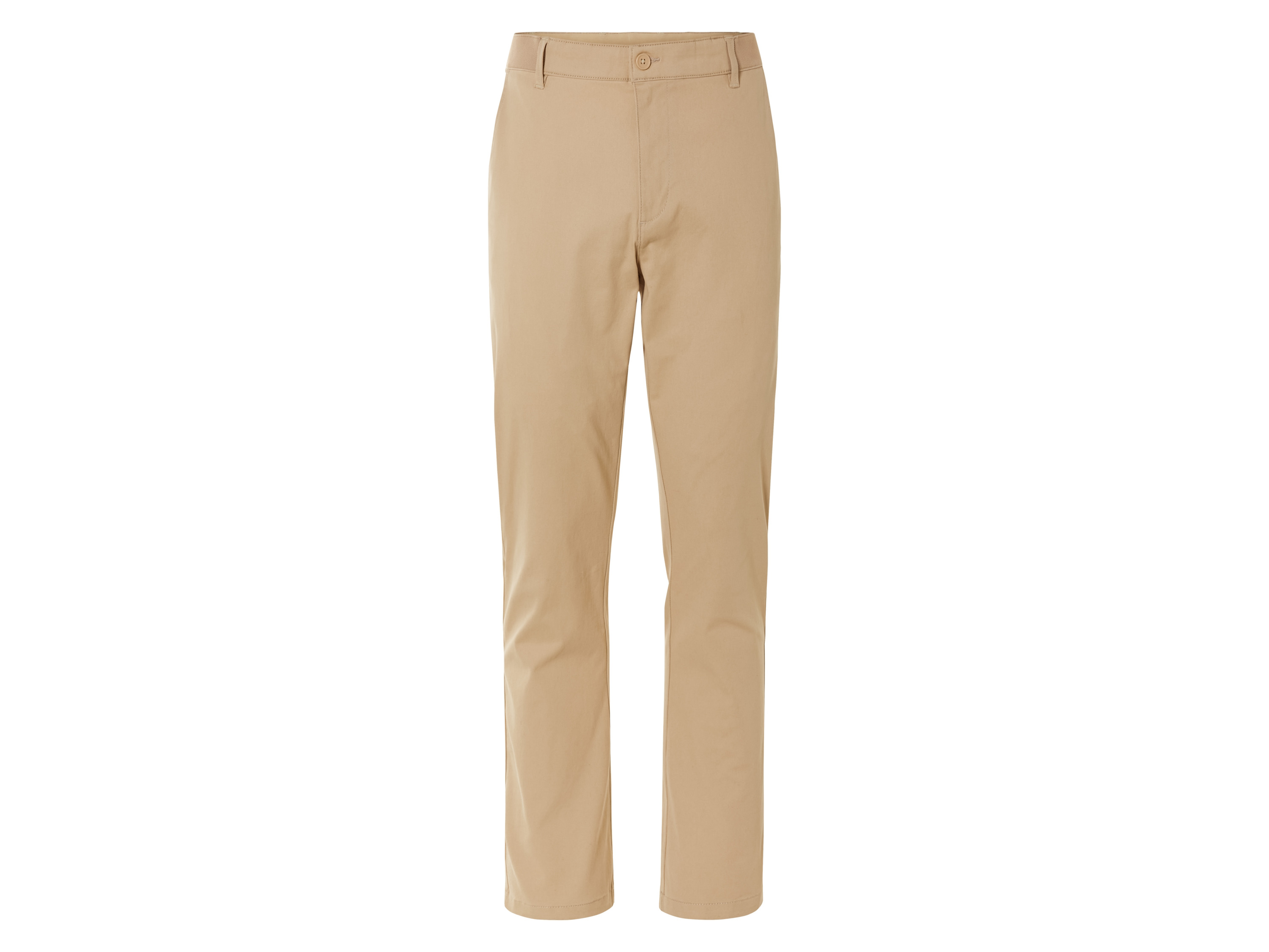 LIVERGY® Spodnie męskie chino, slim fit (46, Beżowy)