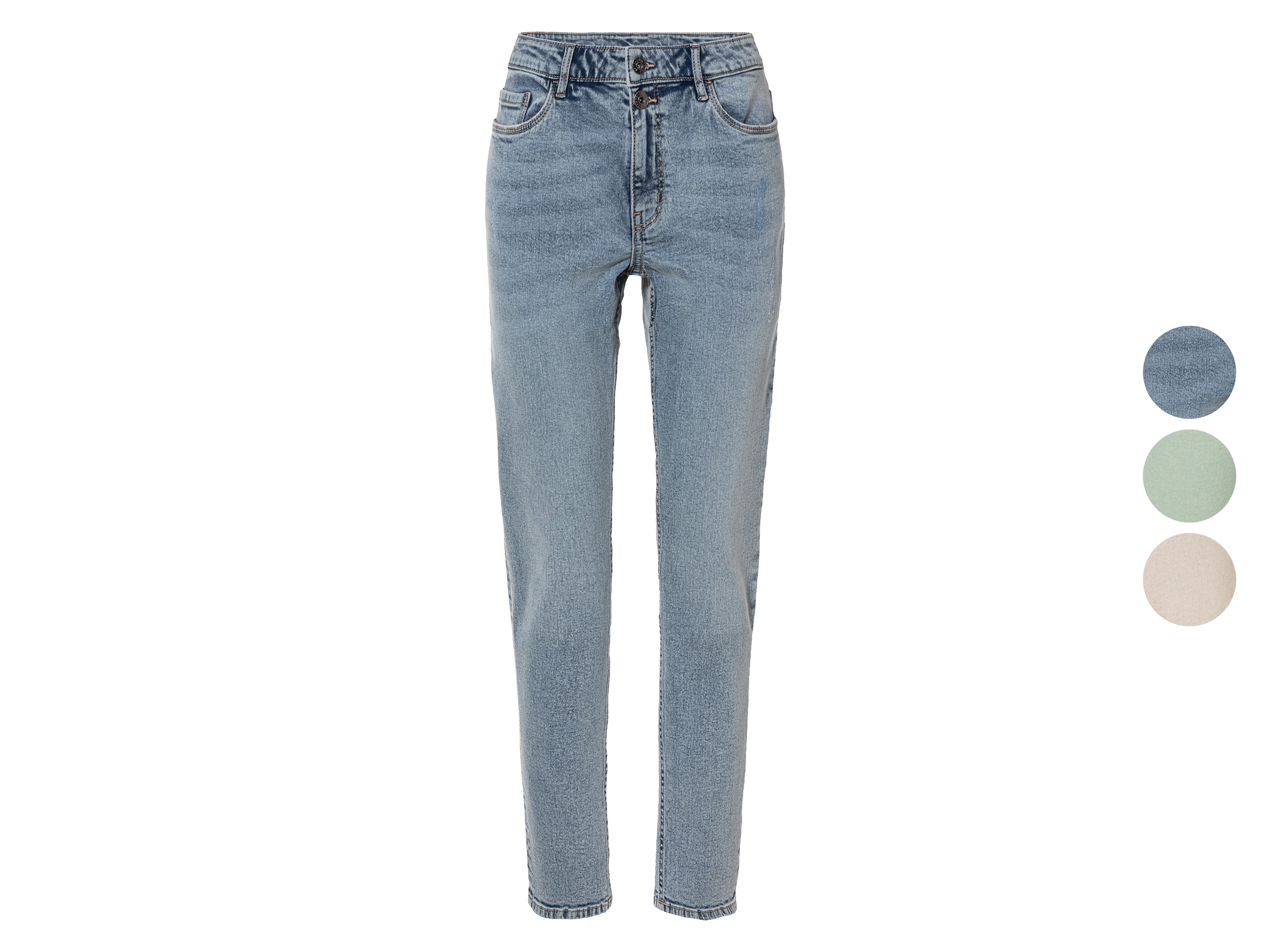 esmara® Jeansy damskie z bawełną, straight fit