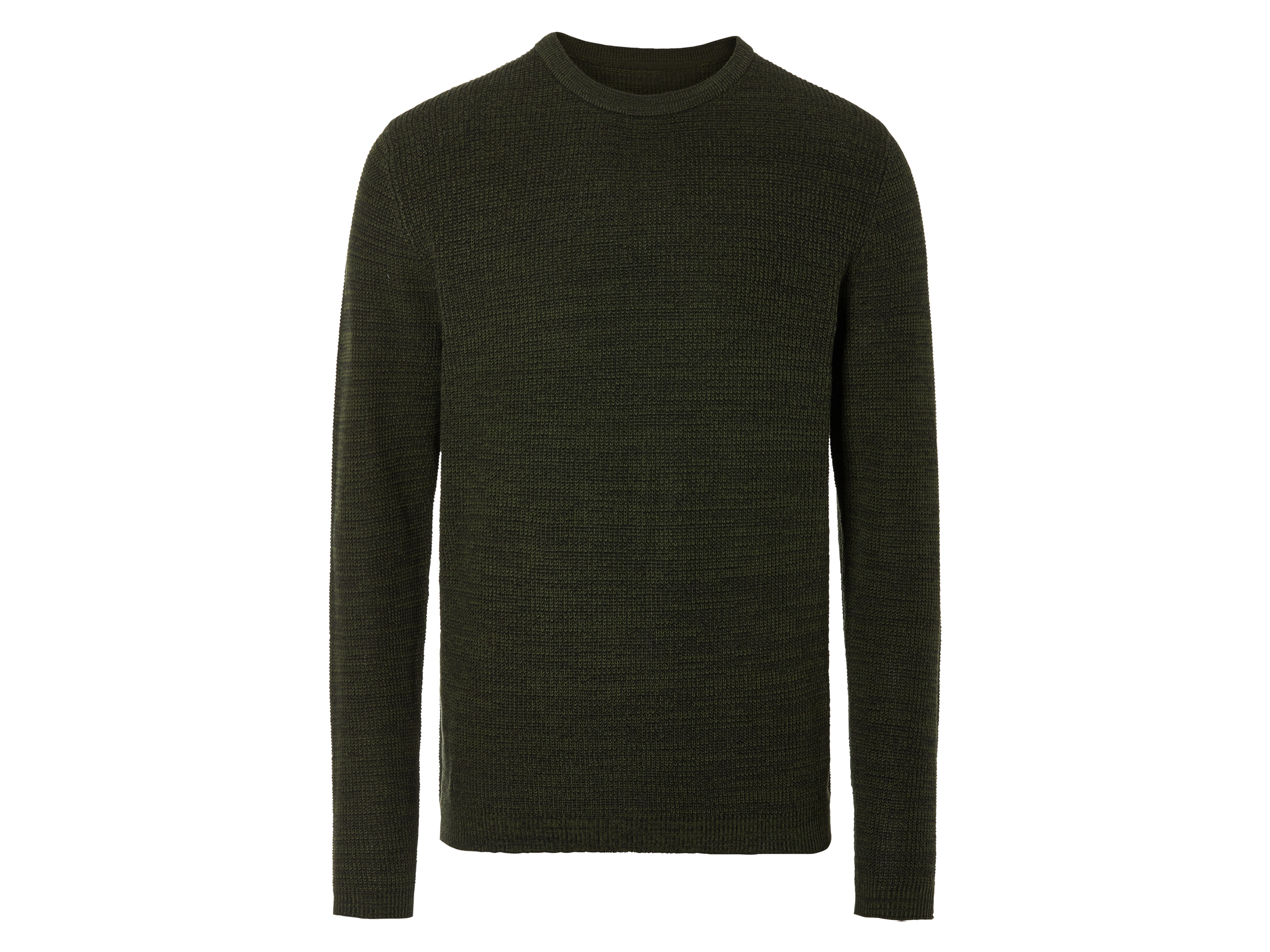 LIVERGY® Sweter męski z dzianiny bawełnianej (Zielony, M (48/50))