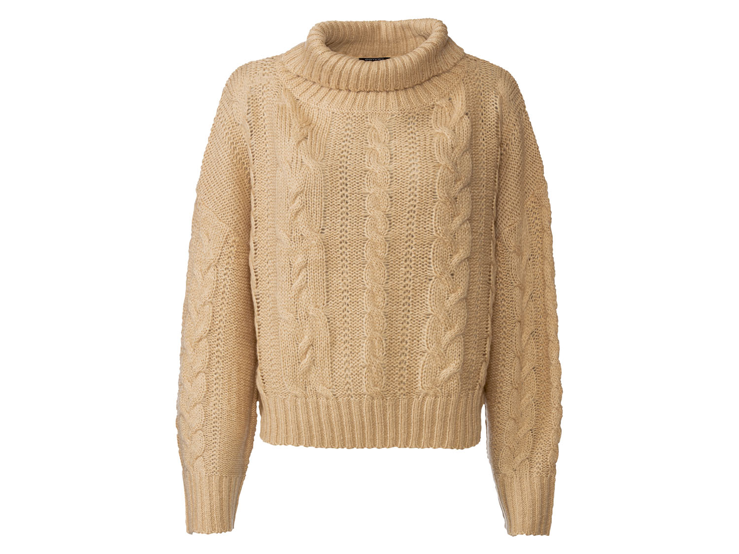 esmara® Sweter damski dzianinowy (L (44/46), Beżowy)