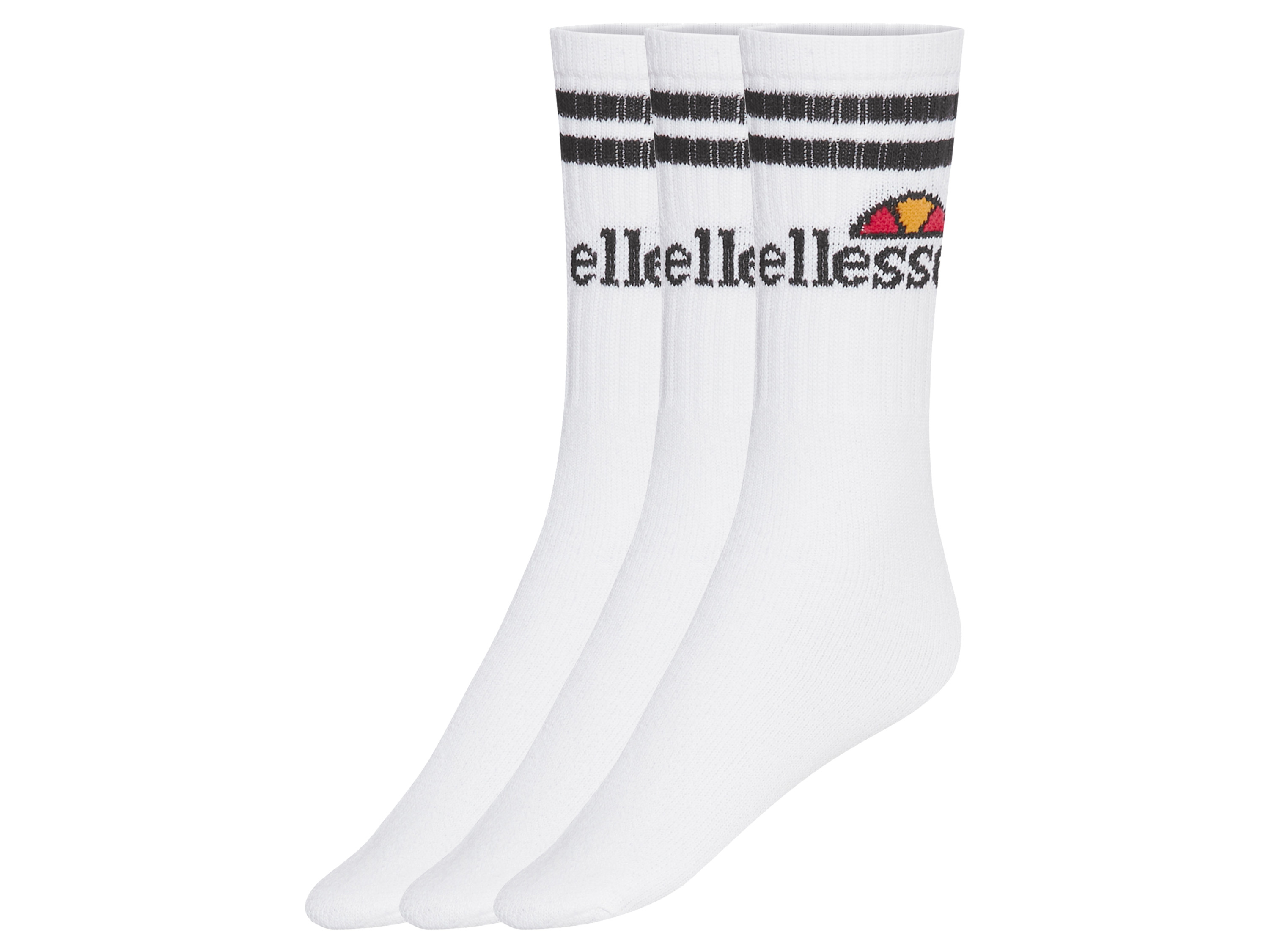 Ellesse Skarpetki damskie lub męskie, 3 pary (Biały, 35-38)