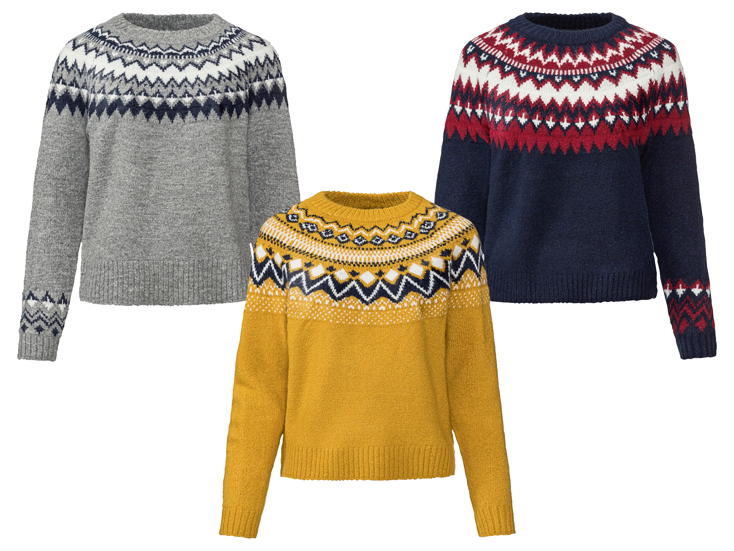 esmara® Sweter damski w stylu norweskim