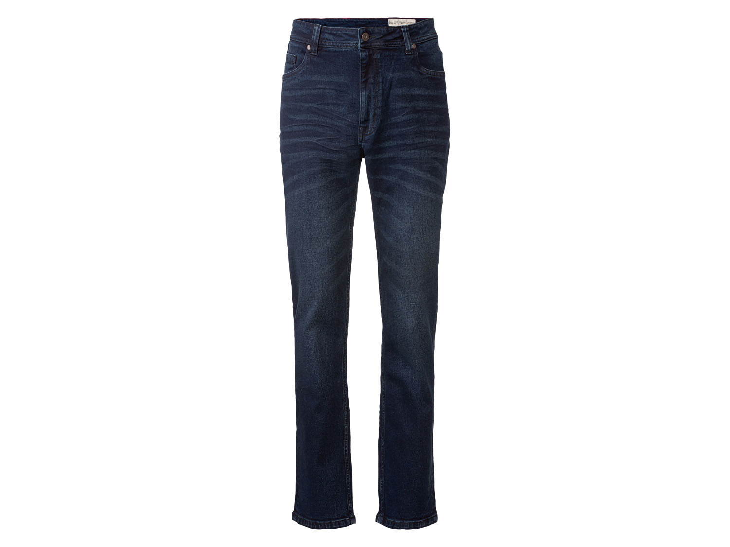 LIVERGY® Jeansy męskie z bawełną, Straight Fit (46 (30/32), Ciemnoniebieski)