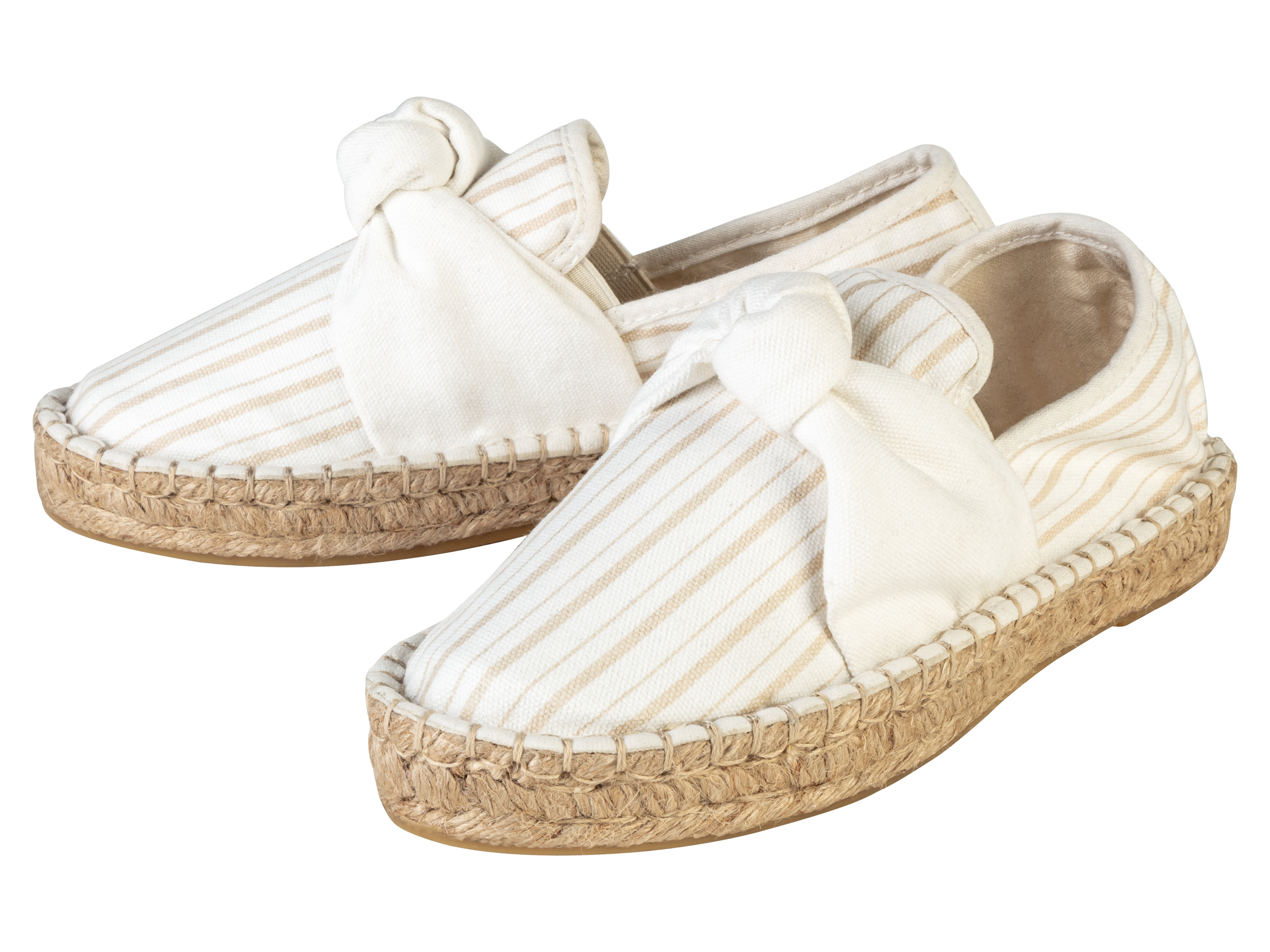 esmara® Espadryle damskie z bawełną (Beżowy, 36)