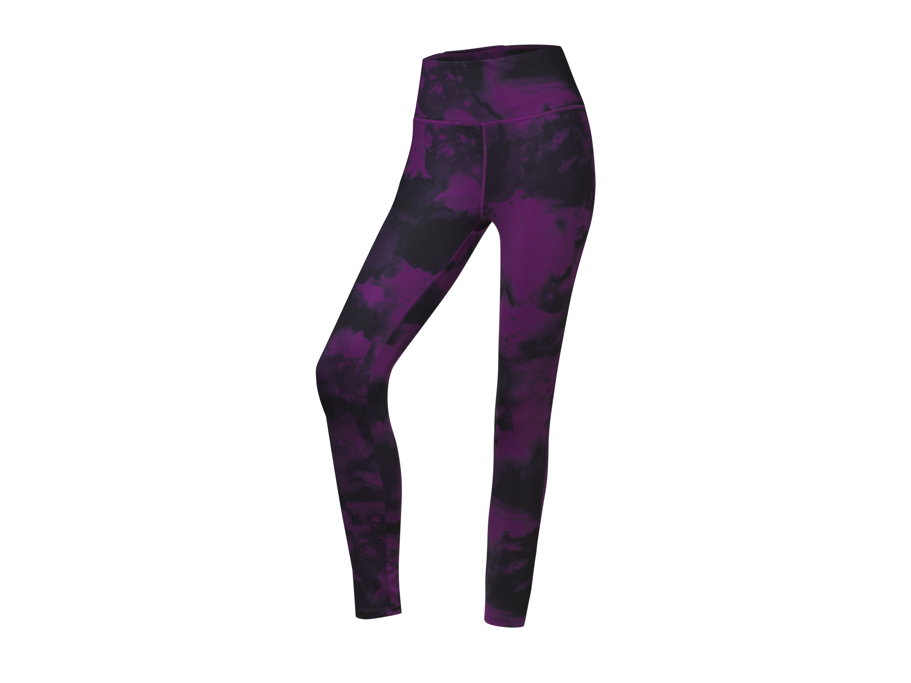 CRIVIT Legginsy funkcyjne damskie (XS (32/34), Czarny/jasnofioletowy)