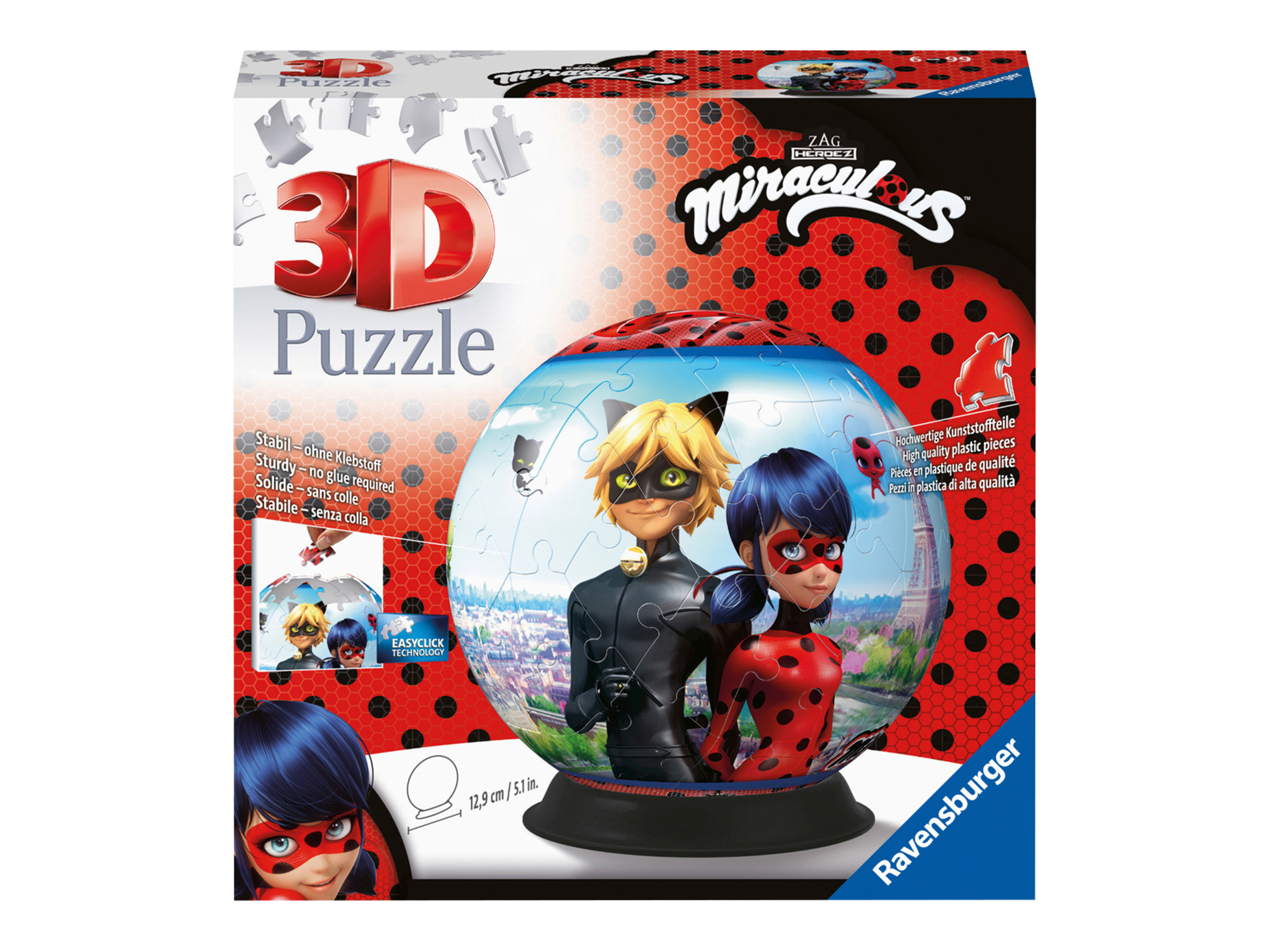 Ravensburger Puzzle Kula 3D, Ø 19 cm (Miraculum)