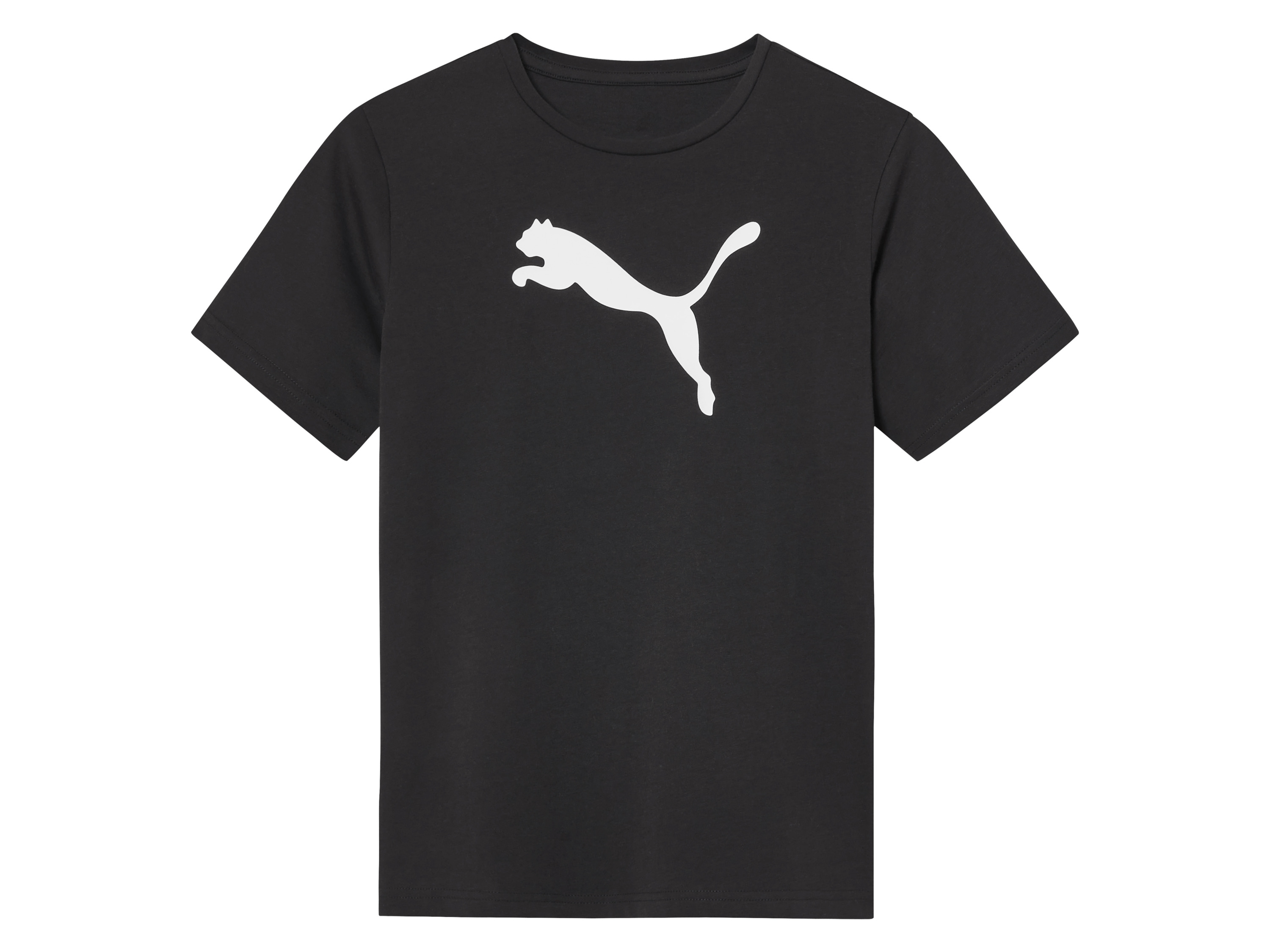 Puma Koszulka dziecięca z dużym logo (140, Czarny)