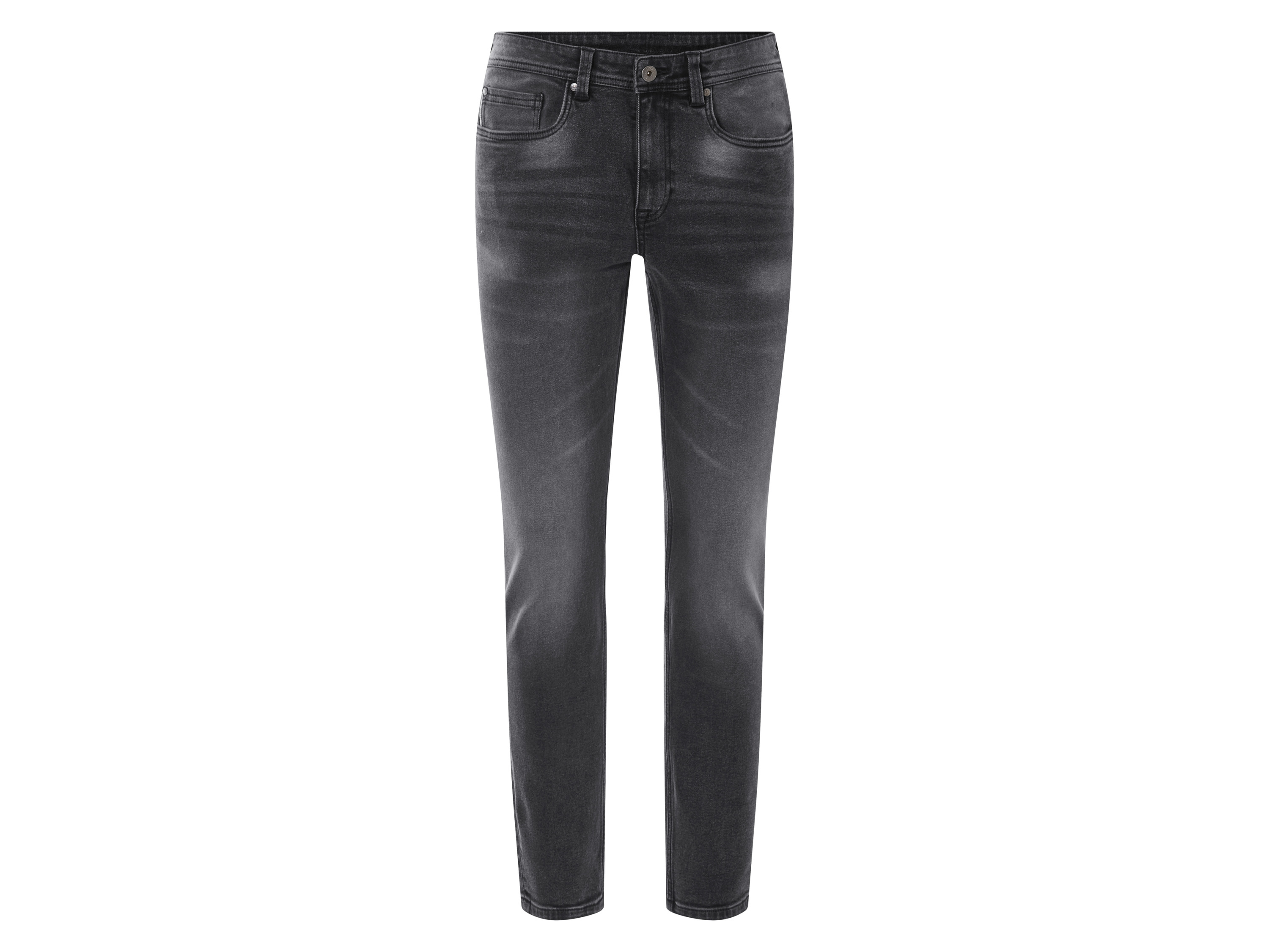 LIVERGY® Jeansy męskie z bawełną, Slim Fit (Czarny, 56 (40/32))