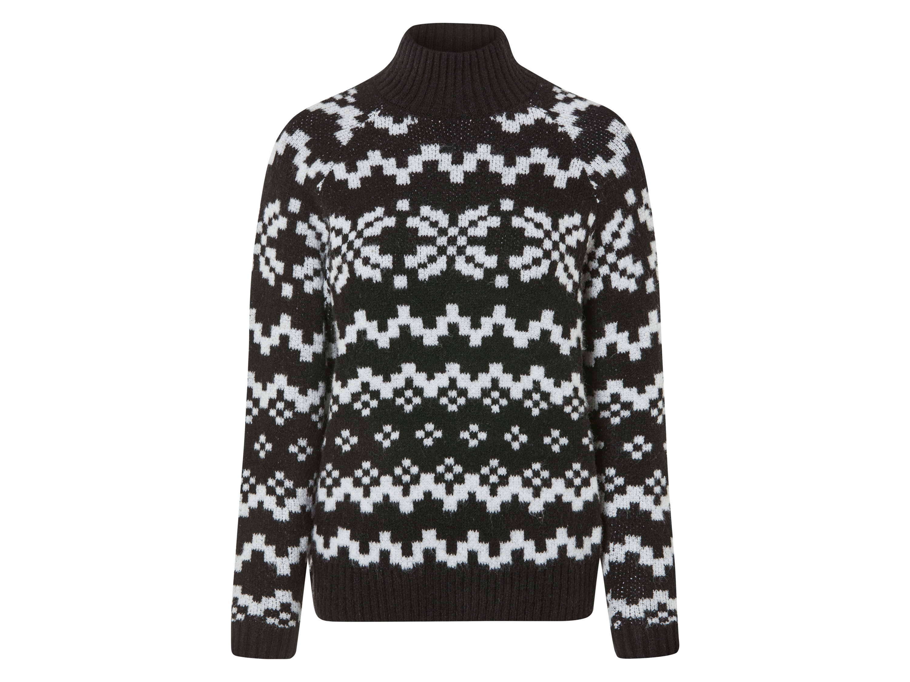 esmara® Sweter świąteczny damski (M (40/42), Czarny)