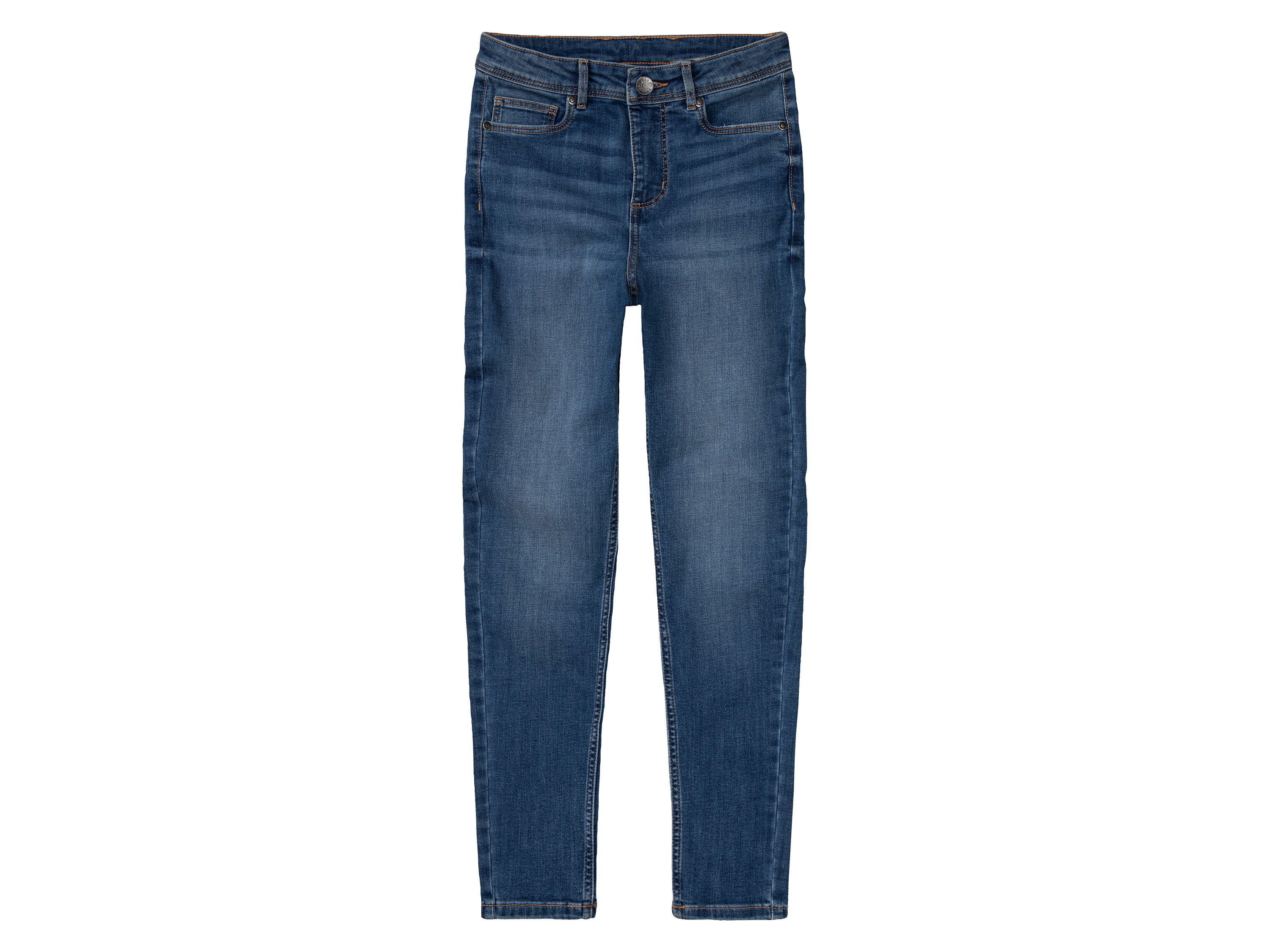 pepperts!® Jeansy dziewczęce z bawełną, super skinny fit (Niebieski, 140)