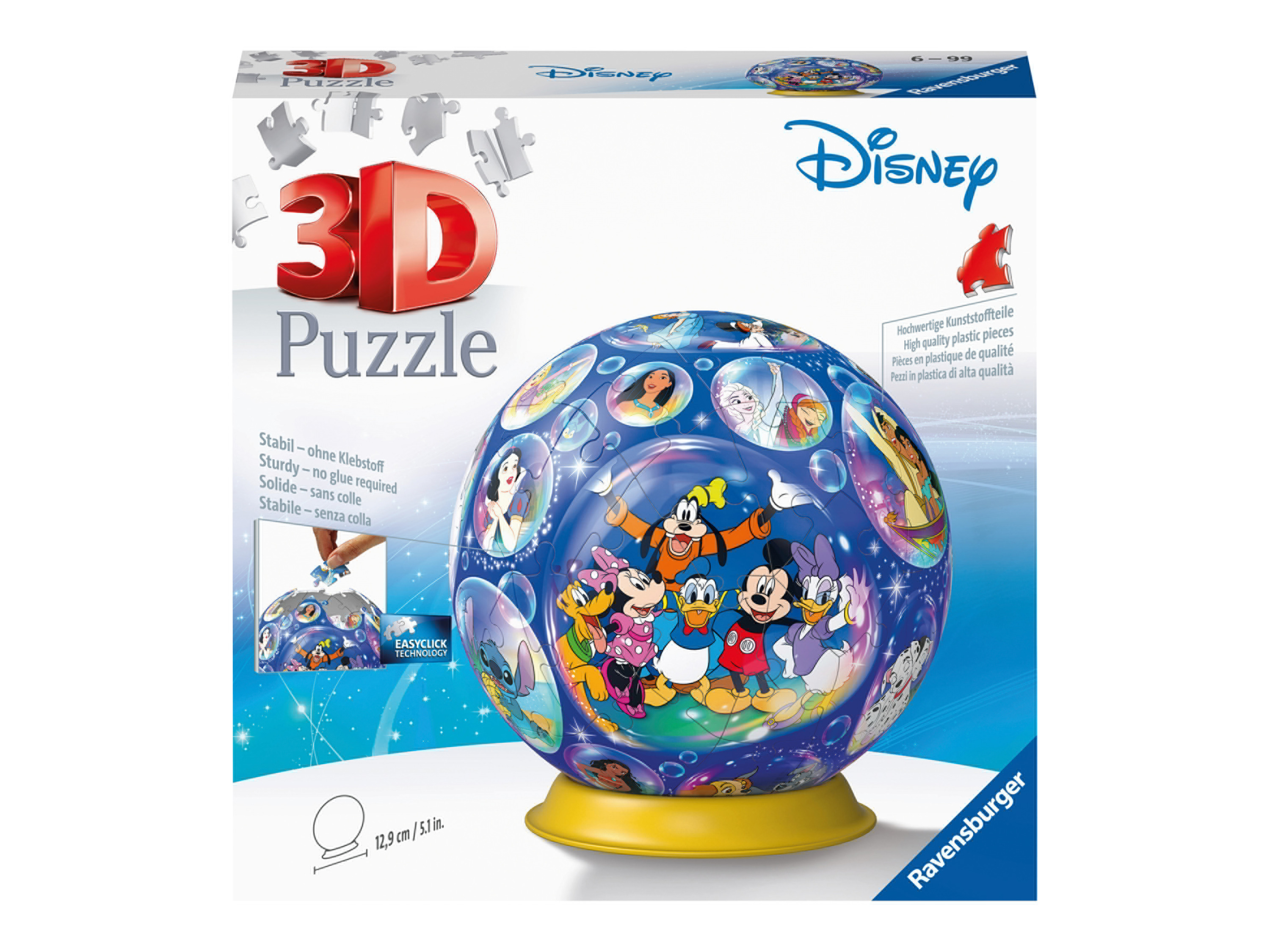 Zdjęcia - Puzzle i mozaiki Ravensburger Puzzle Kula 3D, Ø 19 cm  (Postacie Disneya)