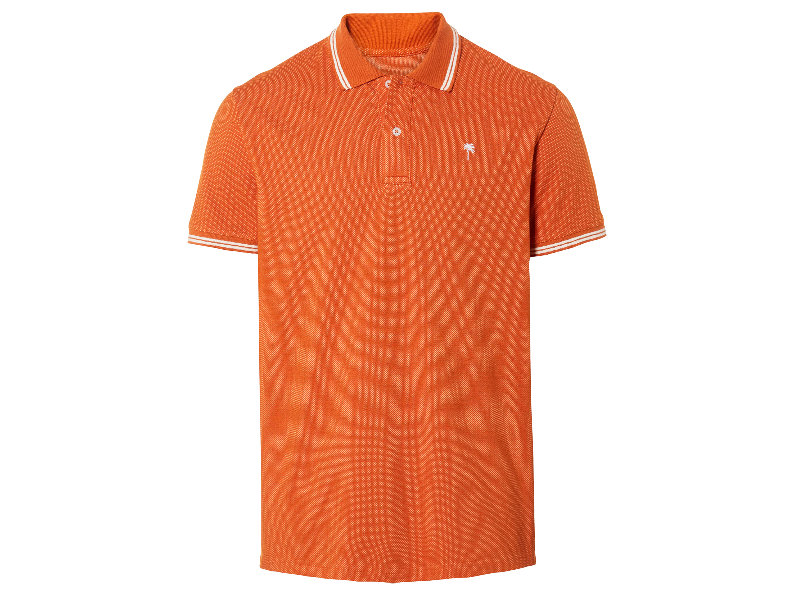 LIVERGY® Koszulka polo męska z bawełną (XL (56/58), Pomarańczowy)