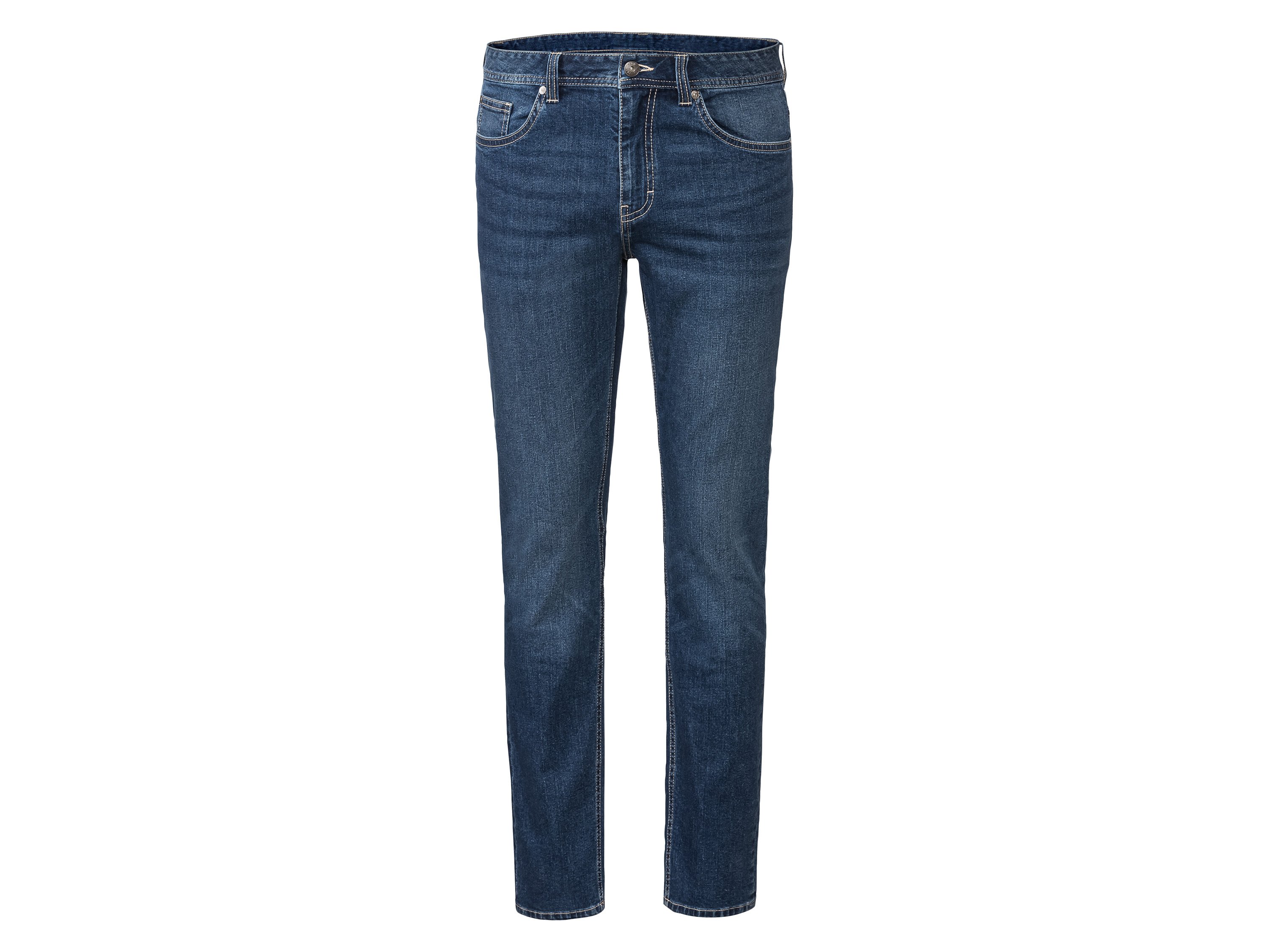 LIVERGY® Jeansy męskie, slim fit (54 (38/32), Ciemnoniebieski)