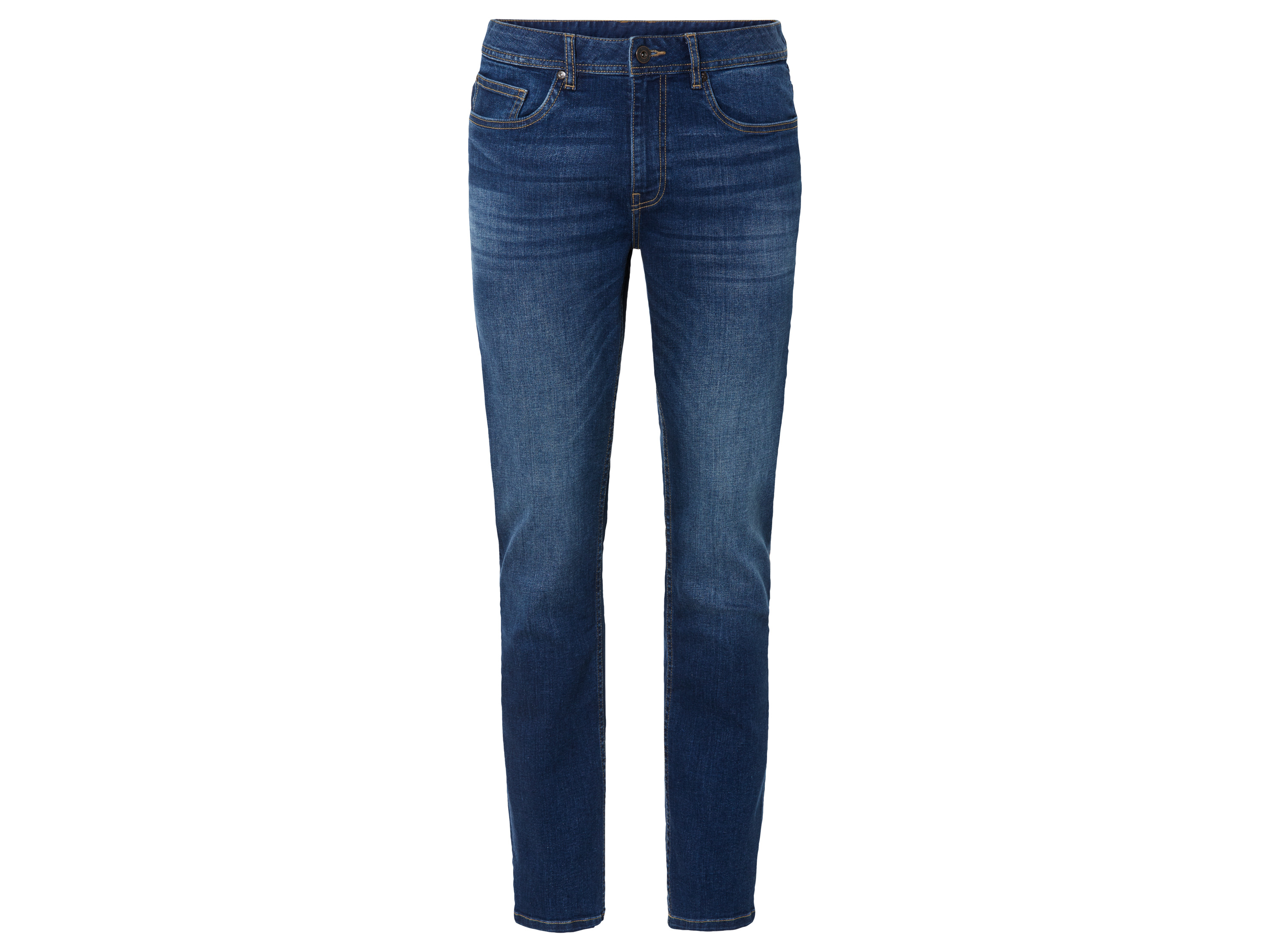 LIVERGY® Jeansy męskie z bawełną, slim fit (54 (38/32), Niebieski)