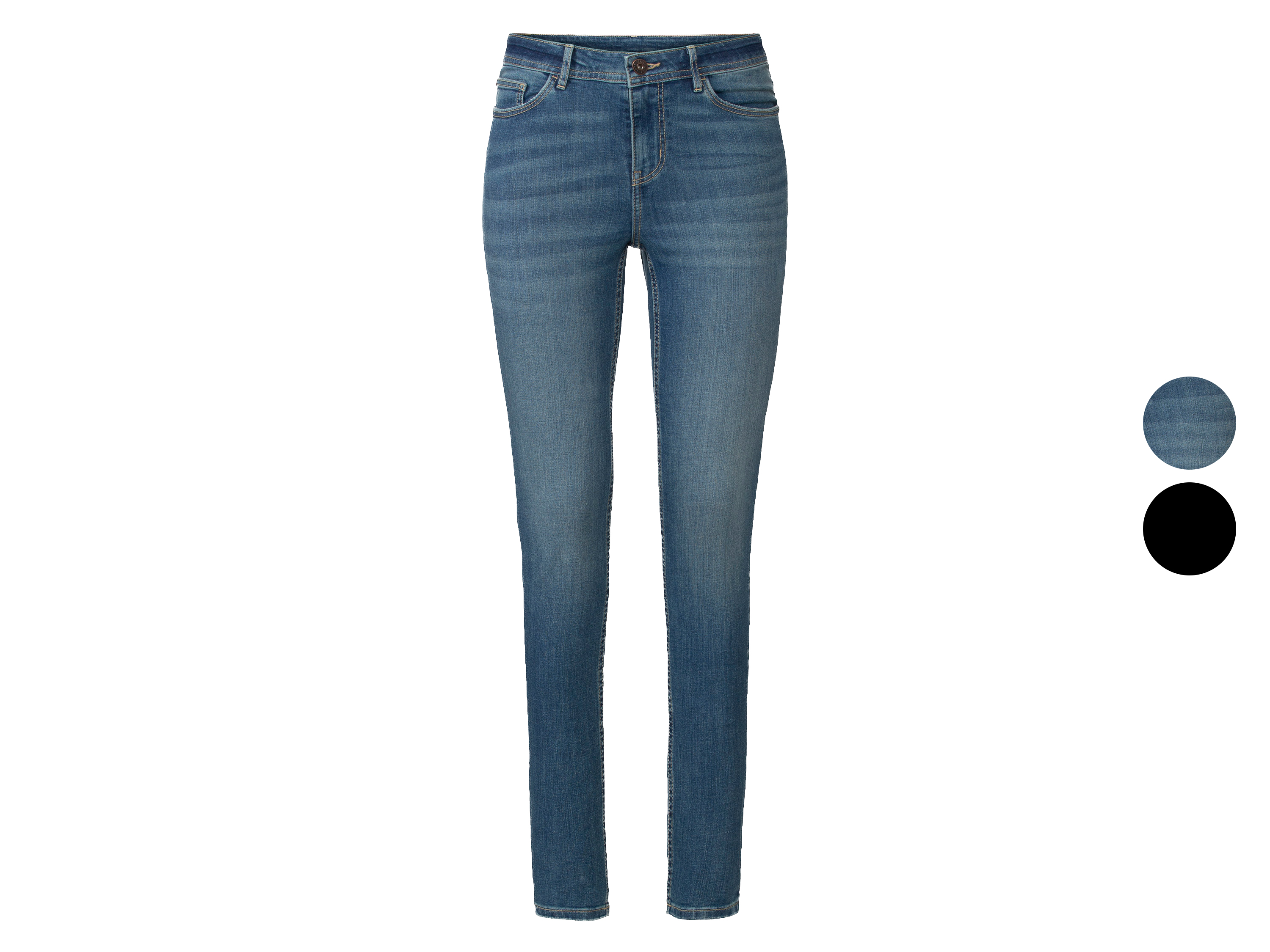 esmara® Jeansy damskie z bawełną, super skinny fit