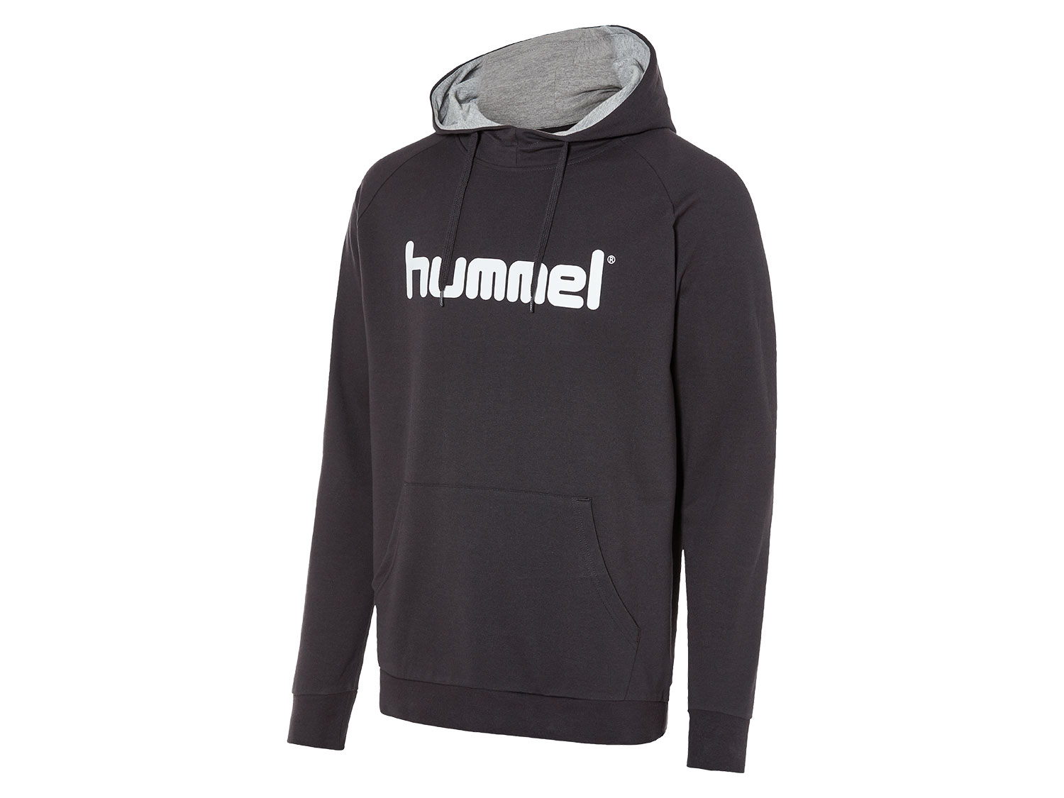 Hummel Męska bluza z kapturem, z bawełną (Antracytowy, XL)