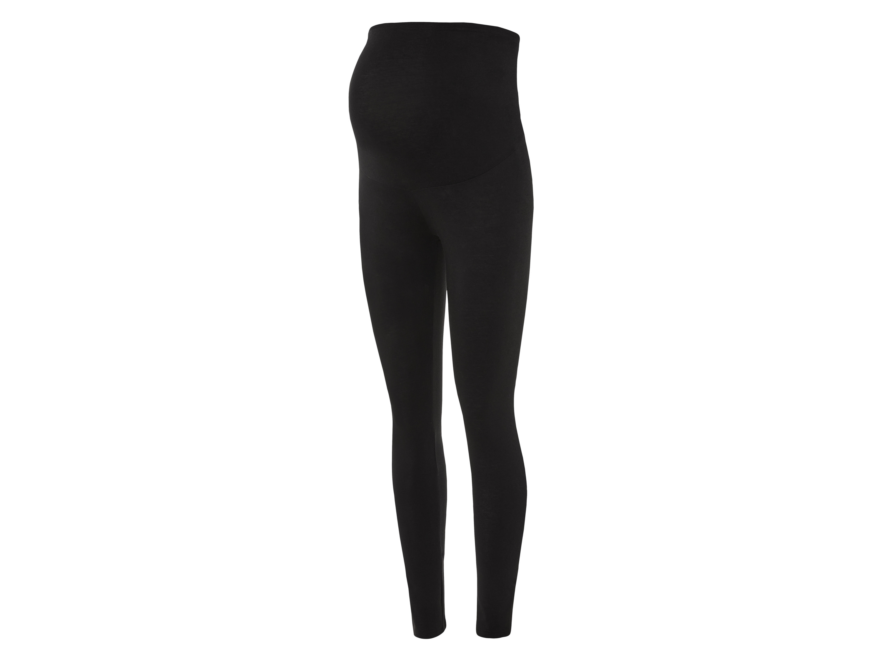 esmara® Legginsy ciążowe damskie z bawełną organiczną (S (36-38), Czarny)