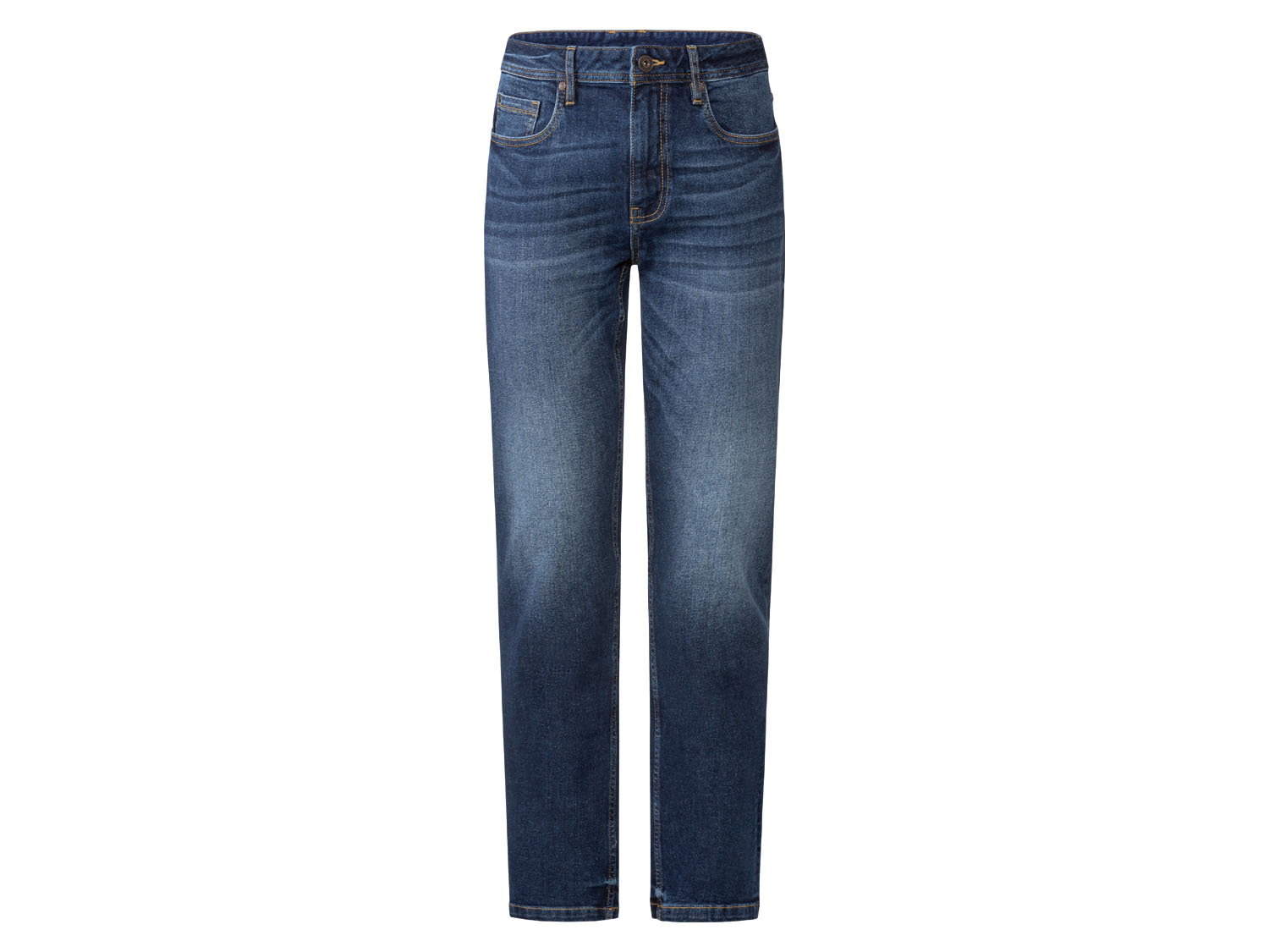 LIVERGY® Jeansy męskie, straight fit (52 (36/30), Ciemnoniebieski)